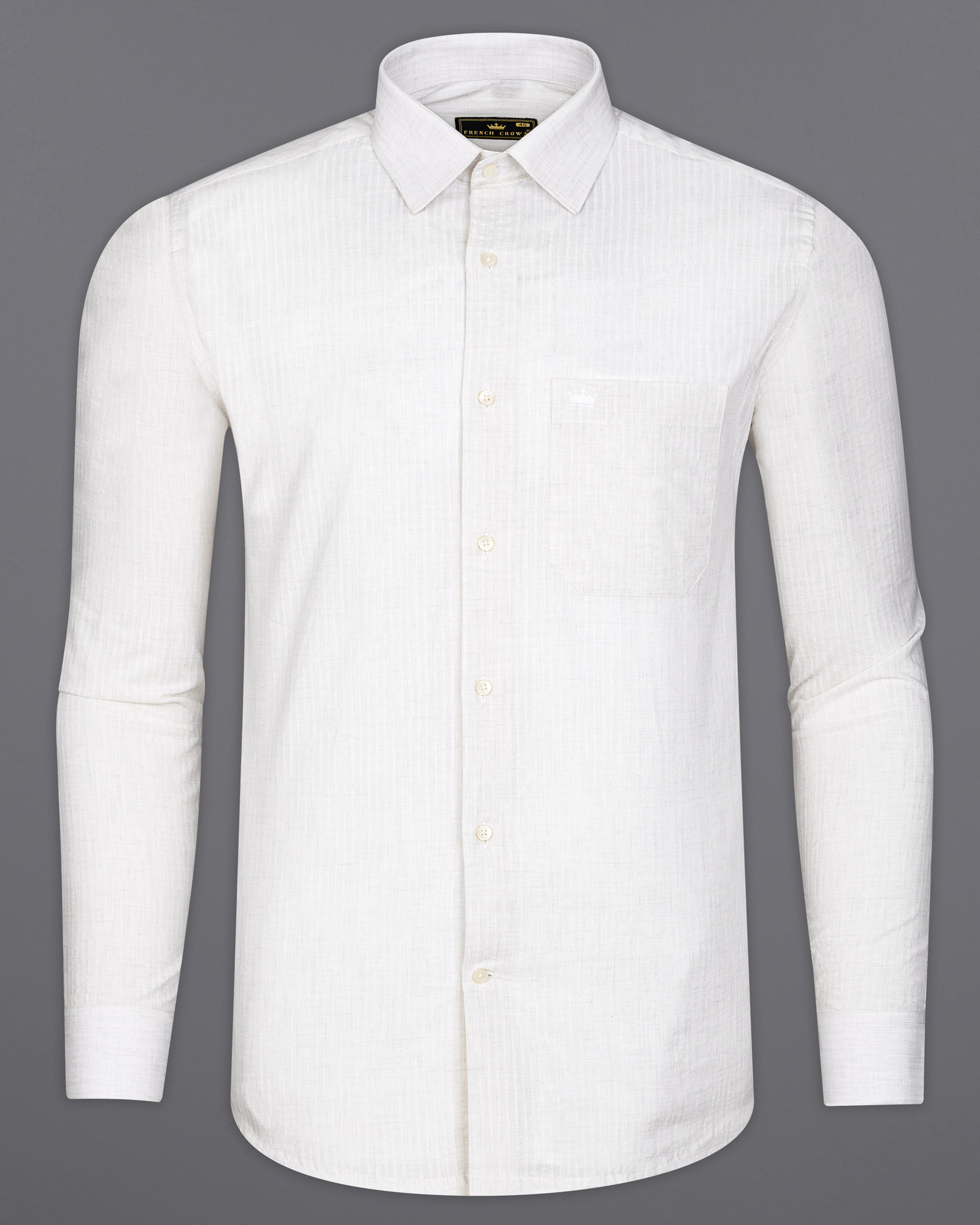 Off White Striped Premium Giza Cotton Shirt 9457-38, 9457-H-38, 9457-39, 9457-H-39, 9457-40, 9457-H-40, 9457-42, 9457-H-42, 9457-44, 9457-H-44, 9457-46, 9457-H-46, 9457-48, 9457-H-48, 9457-50, 9457-H-50, 9457-52, 9457-H-52