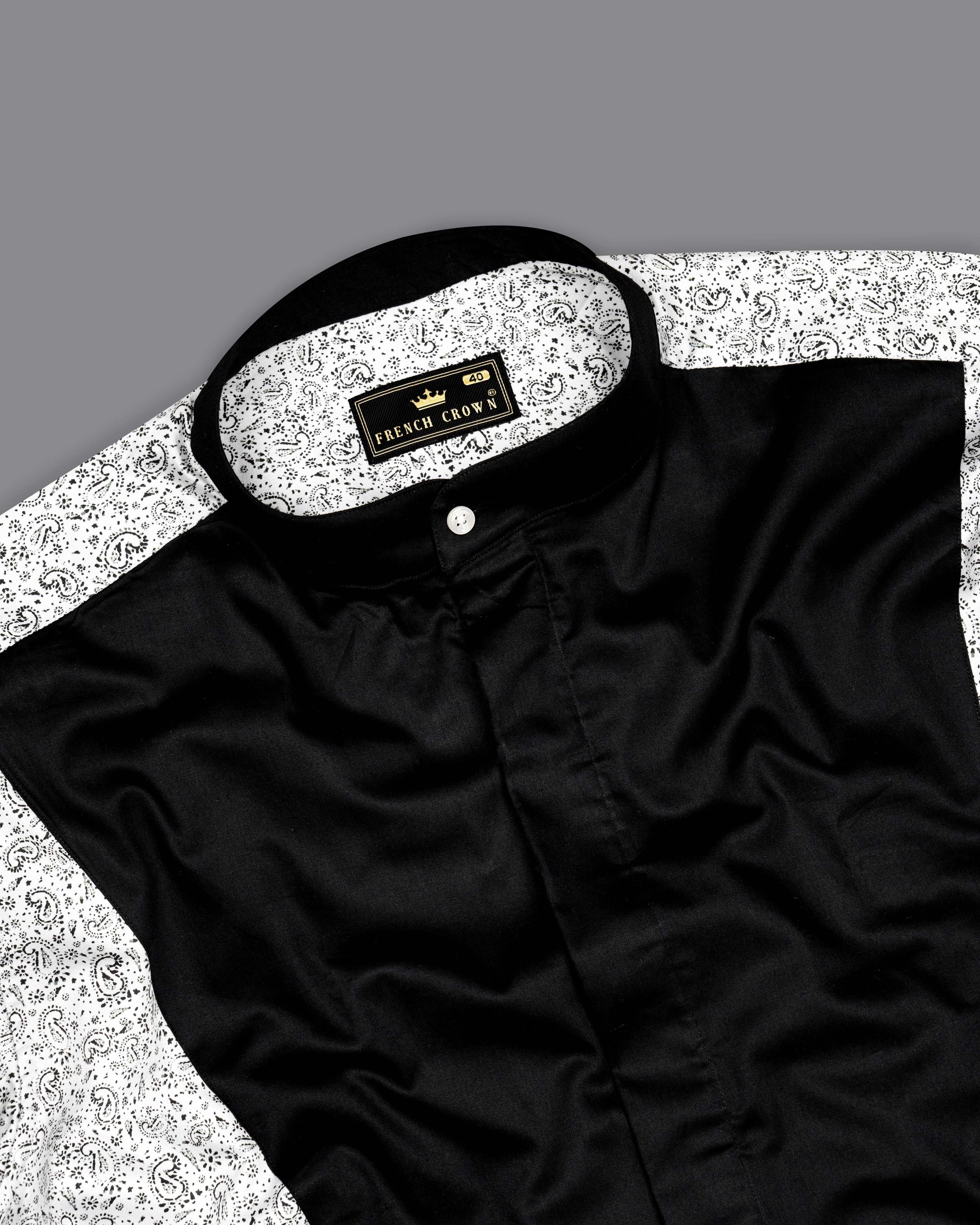 Jade Black and White with Paisley Printed Super Soft Premium Cotton Designer Shirt 9523-M-P221-38, 9523-M-P221-H-38, 9523-M-P221-39, 9523-M-P221-H-39, 9523-M-P221-40, 9523-M-P221-H-40, 9523-M-P221-42, 9523-M-P221-H-42, 9523-M-P221-44, 9523-M-P221-H-44, 9523-M-P221-46, 9523-M-P221-H-46, 9523-M-P221-48, 9523-M-P221-H-48, 9523-M-P221-50, 9523-M-P221-H-50, 9523-M-P221-52, 9523-M-P221-H-52