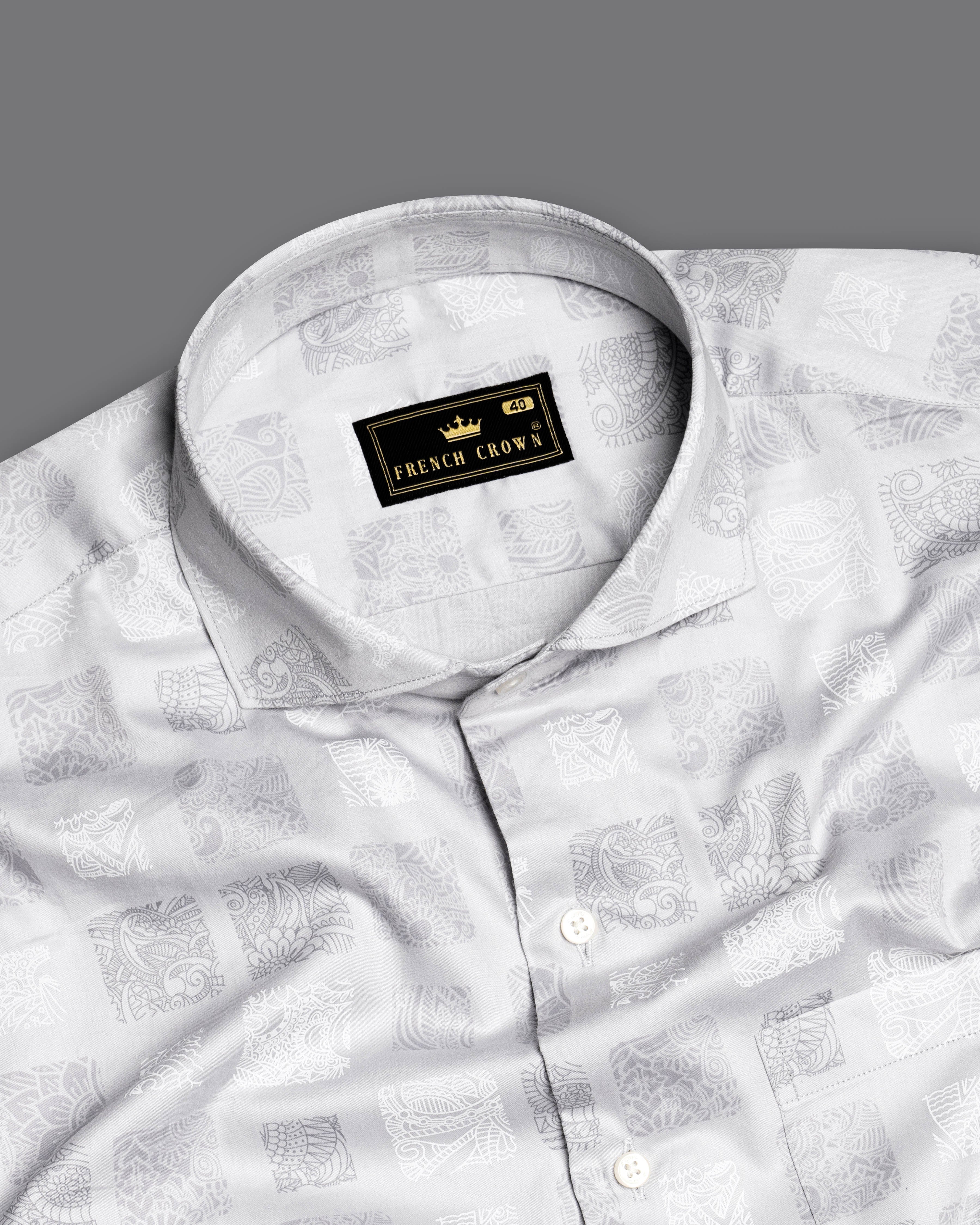 Mercury with Quartz Gray Box Like Printed Super Soft Premium Cotton Shirt 9569-CA-38, 9569-CA-H-38, 9569-CA-39, 9569-CA-H-39, 9569-CA-40, 9569-CA-H-40, 9569-CA-42, 9569-CA-H-42, 9569-CA-44, 9569-CA-H-44, 9569-CA-46, 9569-CA-H-46, 9569-CA-48, 9569-CA-H-48, 9569-CA-50, 9569-CA-H-50, 9569-CA-52, 9569-CA-H-52