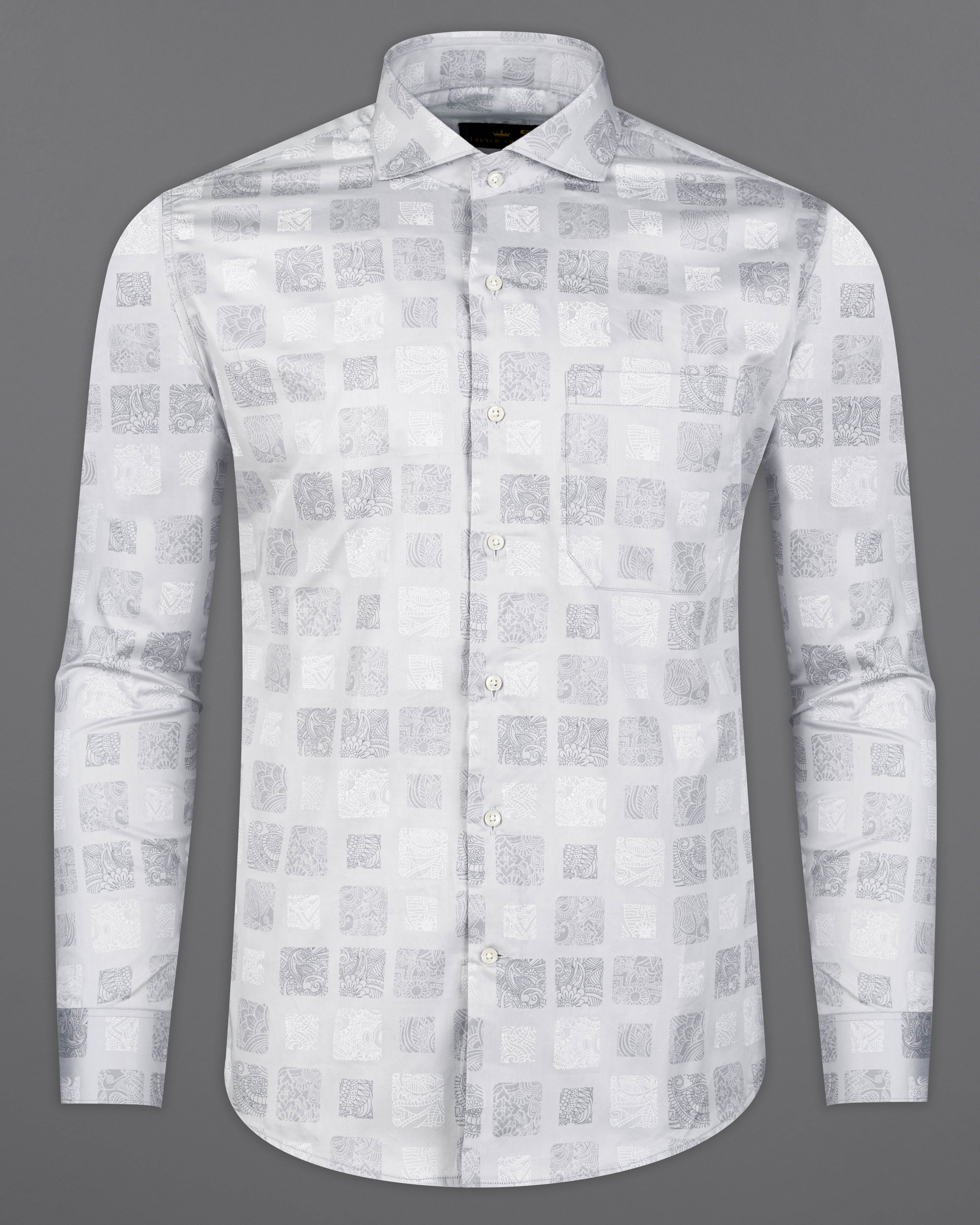 Mercury with Quartz Gray Box Like Printed Super Soft Premium Cotton Shirt 9569-CA-38, 9569-CA-H-38, 9569-CA-39, 9569-CA-H-39, 9569-CA-40, 9569-CA-H-40, 9569-CA-42, 9569-CA-H-42, 9569-CA-44, 9569-CA-H-44, 9569-CA-46, 9569-CA-H-46, 9569-CA-48, 9569-CA-H-48, 9569-CA-50, 9569-CA-H-50, 9569-CA-52, 9569-CA-H-52