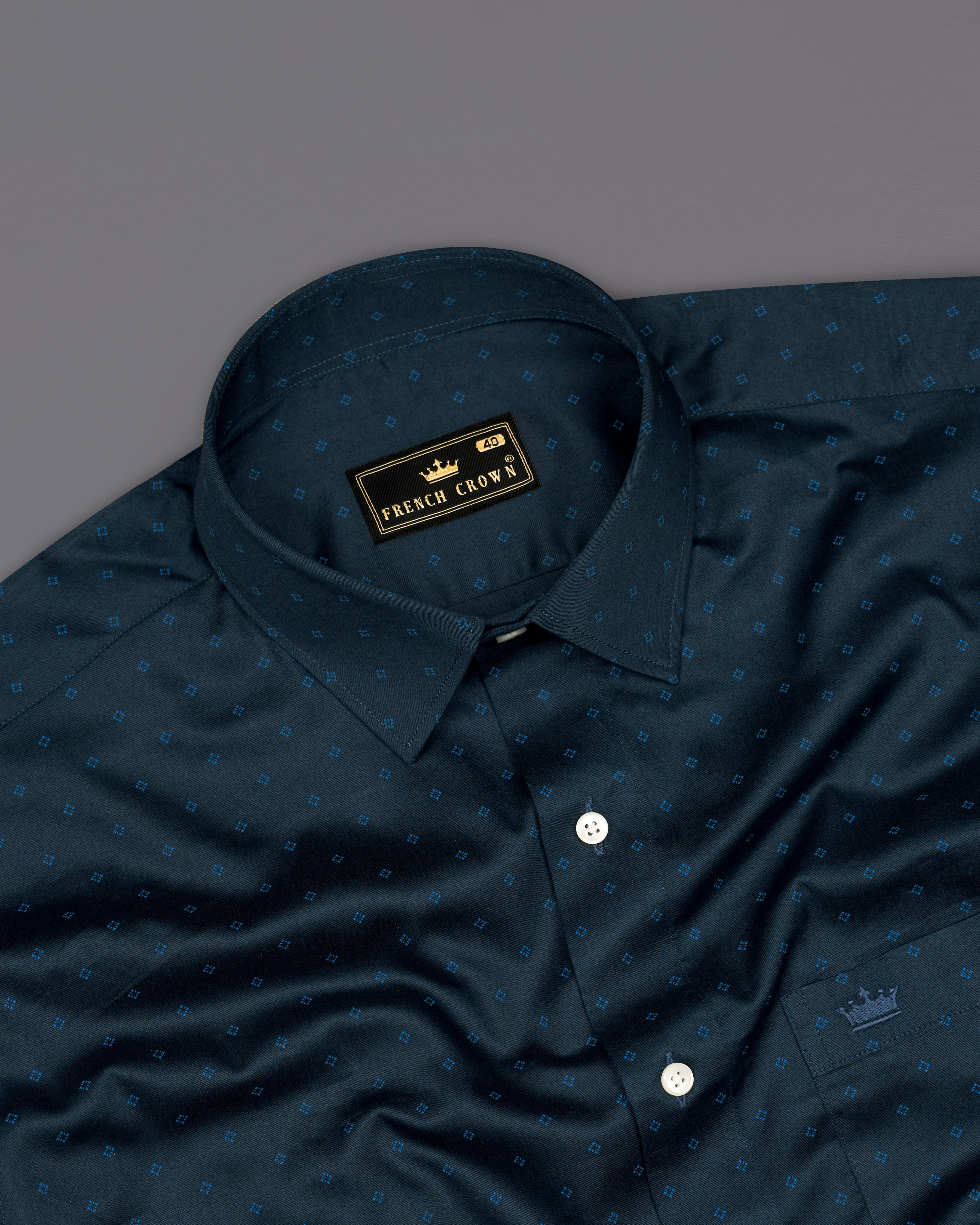 Mirage Dark Blue with Rhino Blue Super Soft Premium Cotton Shirt 9609-38,9609-H-38,9609-39,9609-H-39,9609-40,9609-H-40,9609-42,9609-H-42,9609-44,9609-H-44,9609-46,9609-H-46,9609-48,9609-H-48,9609-50,9609-H-50,9609-52,9609-H-52