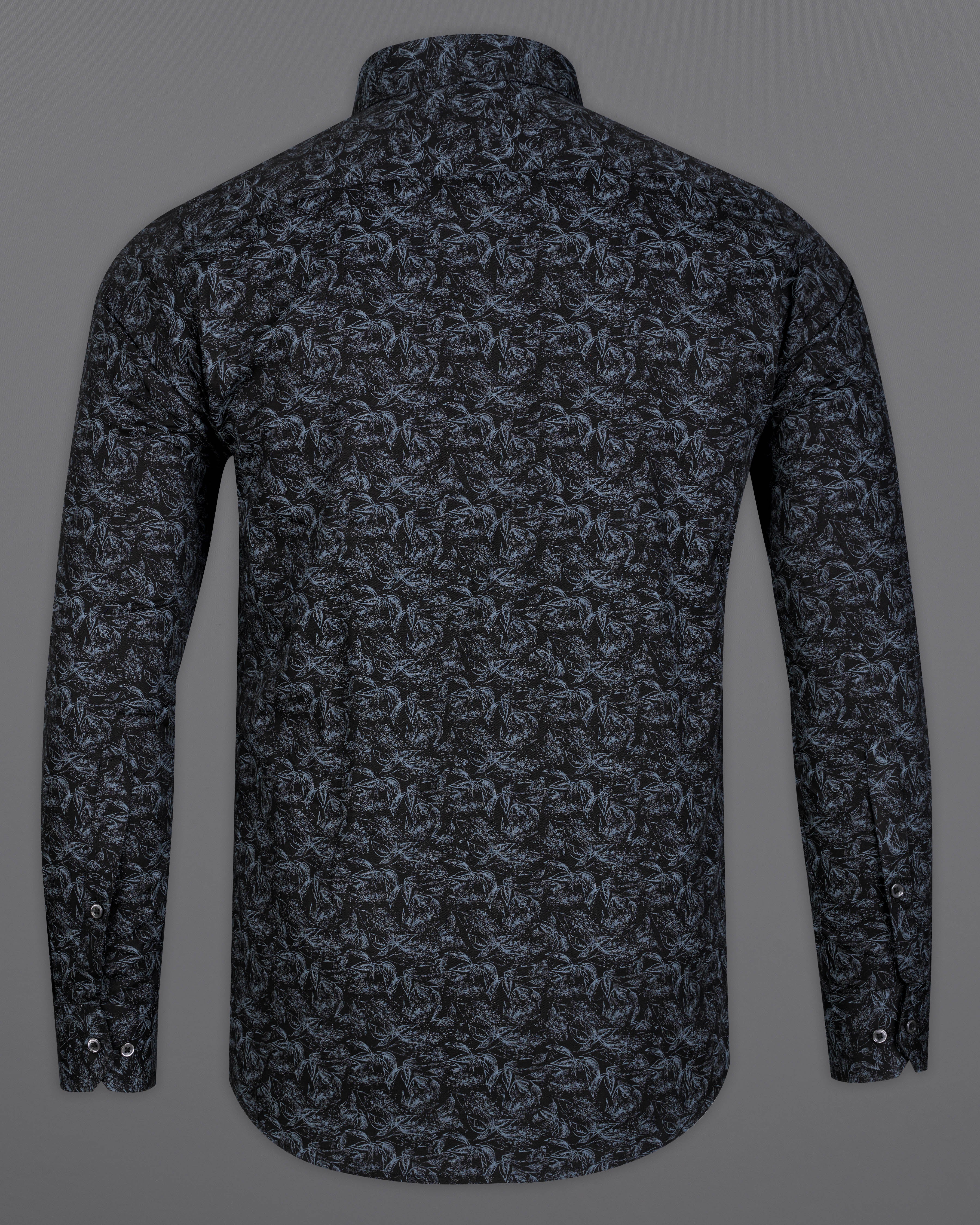 Jade Black and Comet Gray Leaves Printed Twill Premium Cotton Shirt 9622-BD-BLK-38,9622-BD-BLK-H-38,9622-BD-BLK-39,9622-BD-BLK-H-39,9622-BD-BLK-40,9622-BD-BLK-H-40,9622-BD-BLK-42,9622-BD-BLK-H-42,9622-BD-BLK-44,9622-BD-BLK-H-44,9622-BD-BLK-46,9622-BD-BLK-H-46,9622-BD-BLK-48,9622-BD-BLK-H-48,9622-BD-BLK-50,9622-BD-BLK-H-50,9622-BD-BLK-52,9622-BD-BLK-H-52