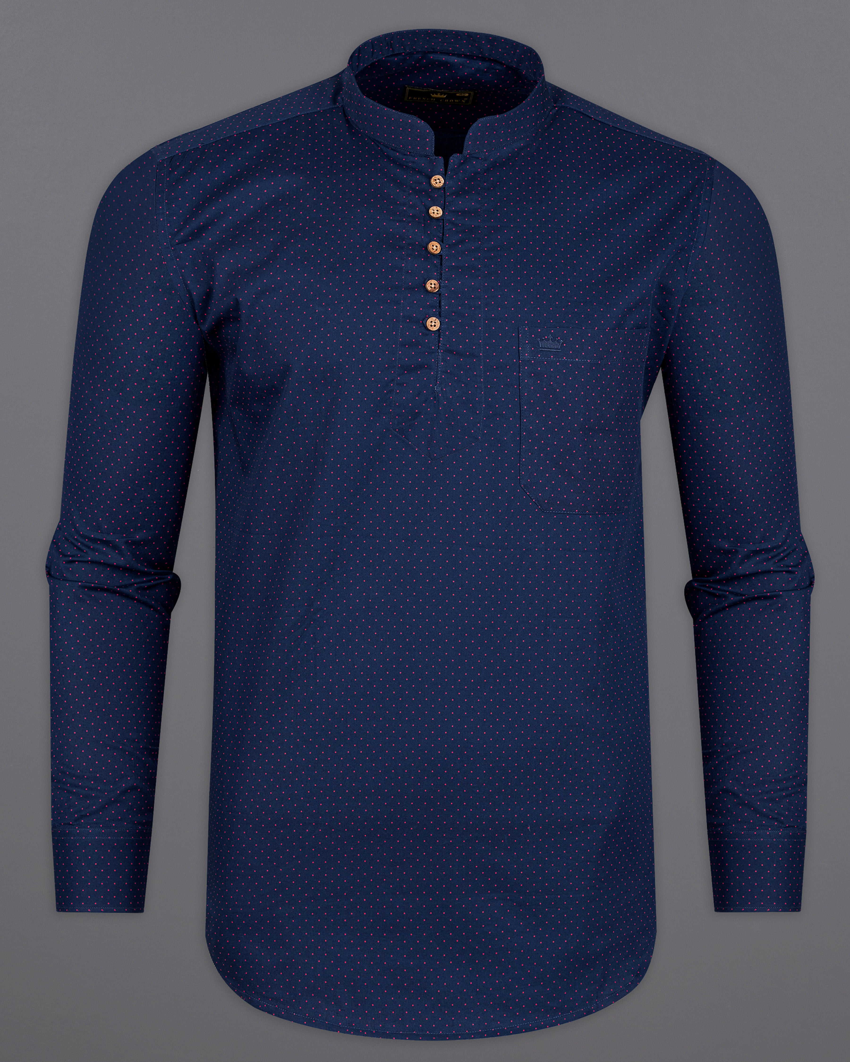 Zodiac Navy Blue with Jasper Red Printed Super Soft Premium Cotton Kurta Shirt 9636-KS-38,9636-KS-H-38,9636-KS-39,9636-KS-H-39,9636-KS-40,9636-KS-H-40,9636-KS-42,9636-KS-H-42,9636-KS-44,9636-KS-H-44,9636-KS-46,9636-KS-H-46,9636-KS-48,9636-KS-H-48,9636-KS-50,9636-KS-H-50,9636-KS-52,9636-KS-H-52