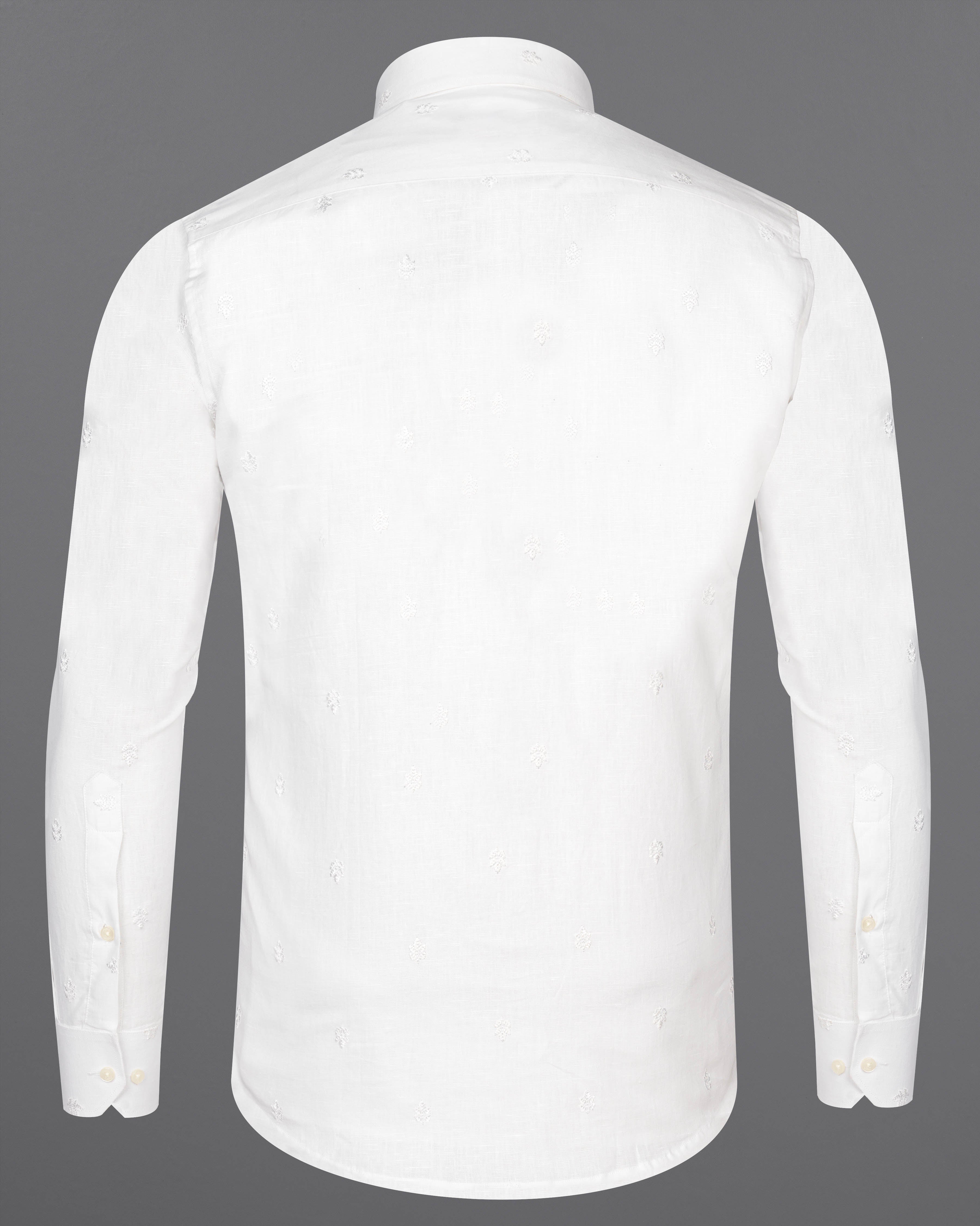 Bright White Embroidered Luxurious Linen Shirt 9708-38, 9708-H-38, 9708-39, 9708-H-39, 9708-40, 9708-H-40, 9708-42, 9708-H-42, 9708-44, 9708-H-44, 9708-46, 9708-H-46, 9708-48, 9708-H-48, 9708-50, 9708-H-50, 9708-52, 9708-H-52