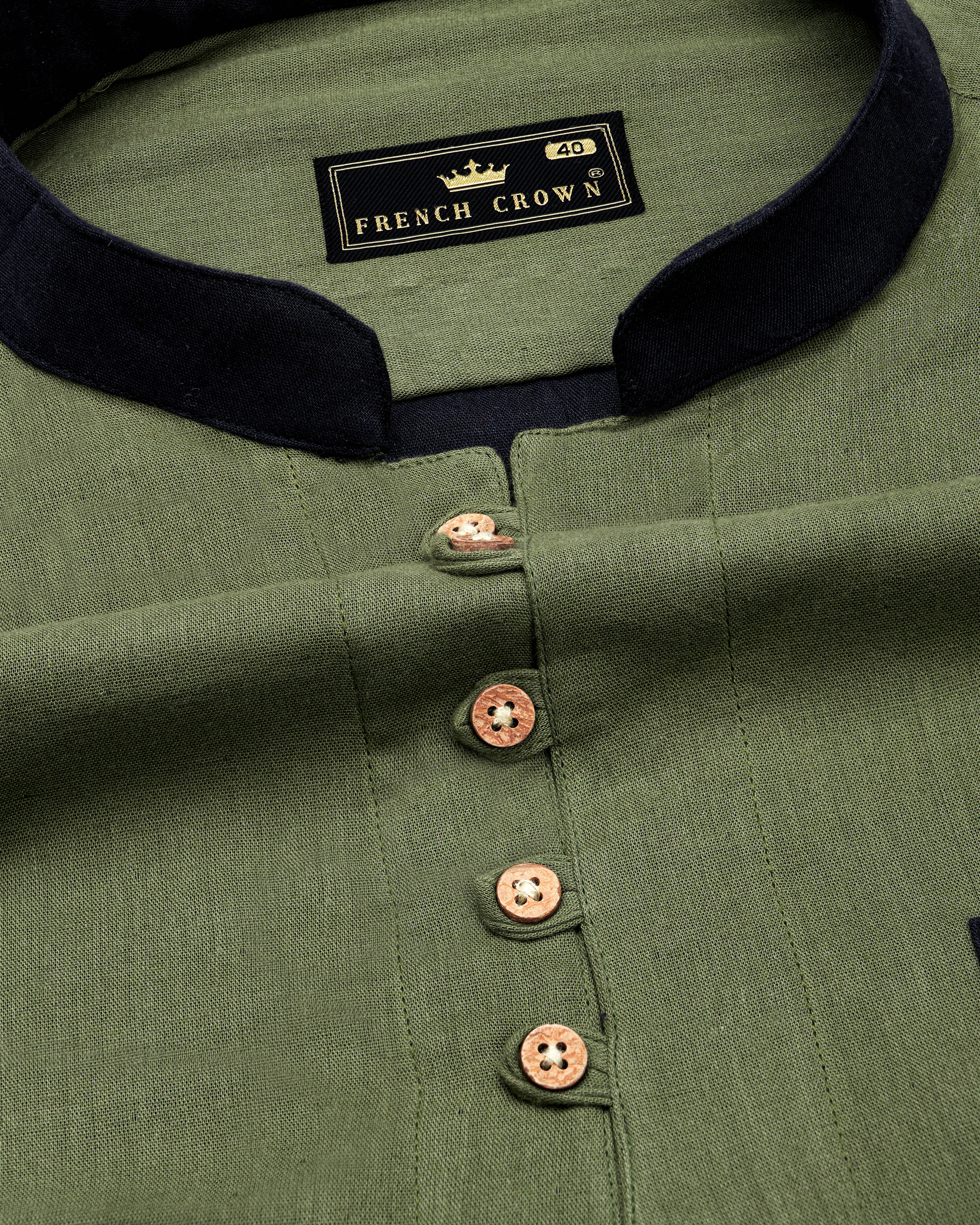 Flint Green With Black Sleeve and Premium Cotton Designer Kurta Shirt 9718-KS-38, 9718-KS-H-38, 9718-KS-39, 9718-KS-H-39, 9718-KS-40, 9718-KS-H-40, 9718-KS-42, 9718-KS-H-42, 9718-KS-44, 9718-KS-H-44, 9718-KS-46, 9718-KS-H-46, 9718-KS-48, 9718-KS-H-48, 9718-KS-50, 9718-KS-H-50, 9718-KS-52, 9718-KS-H-52