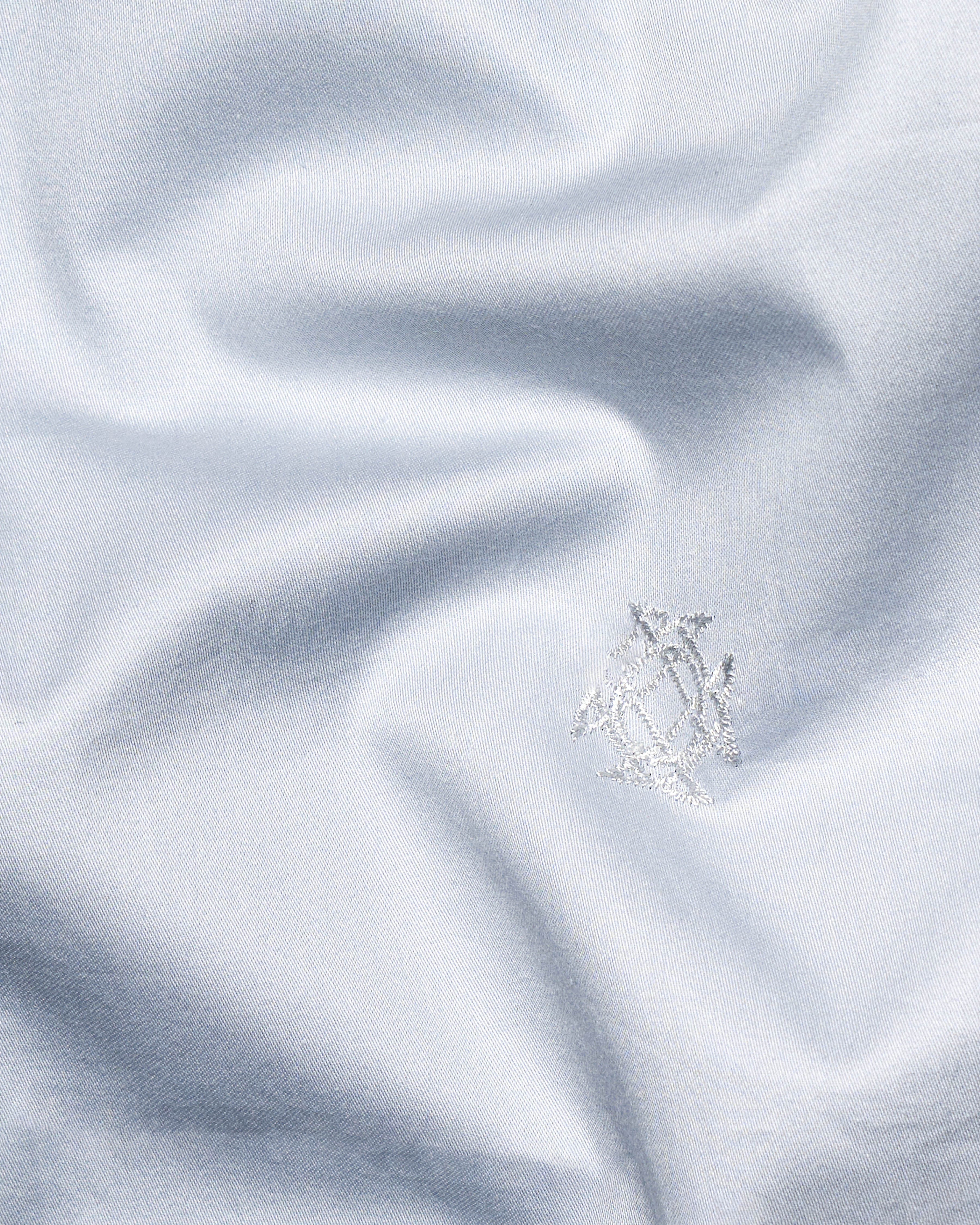 Mystic Blue Embroidered Super Soft Premium Cotton Shirt  9724-38, 9724-H-38, 9724-39, 9724-H-39, 9724-40, 9724-H-40, 9724-42, 9724-H-42, 9724-44, 9724-H-44, 9724-46, 9724-H-46, 9724-48, 9724-H-48, 9724-50, 9724-H-50, 9724-52, 9724-H-52