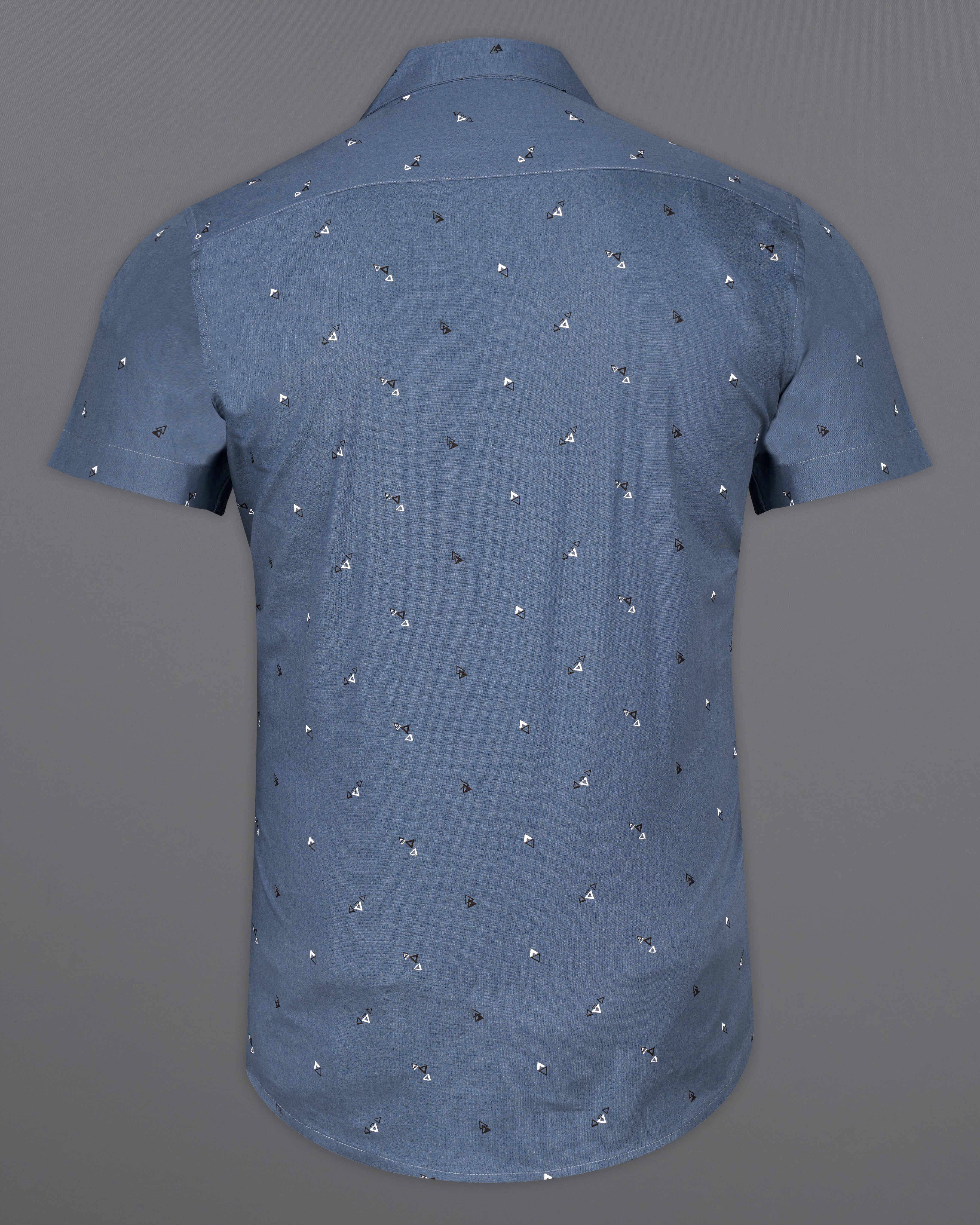 Waikawa Blue Printed Premium Cotton Half Sleeves Shirt 9784-CC-SS-38, 9784-CC-SS-H-38, 9784-CC-SS-39, 9784-CC-SS-H-39, 9784-CC-SS-40, 9784-CC-SS-H-40, 9784-CC-SS-42, 9784-CC-SS-H-42, 9784-CC-SS-44, 9784-CC-SS-H-44, 9784-CC-SS-46, 9784-CC-SS-H-46, 9784-CC-SS-48, 9784-CC-SS-H-48, 9784-CC-SS-50, 9784-CC-SS-H-50, 9784-CC-SS-52, 9784-CC-SS-H-52