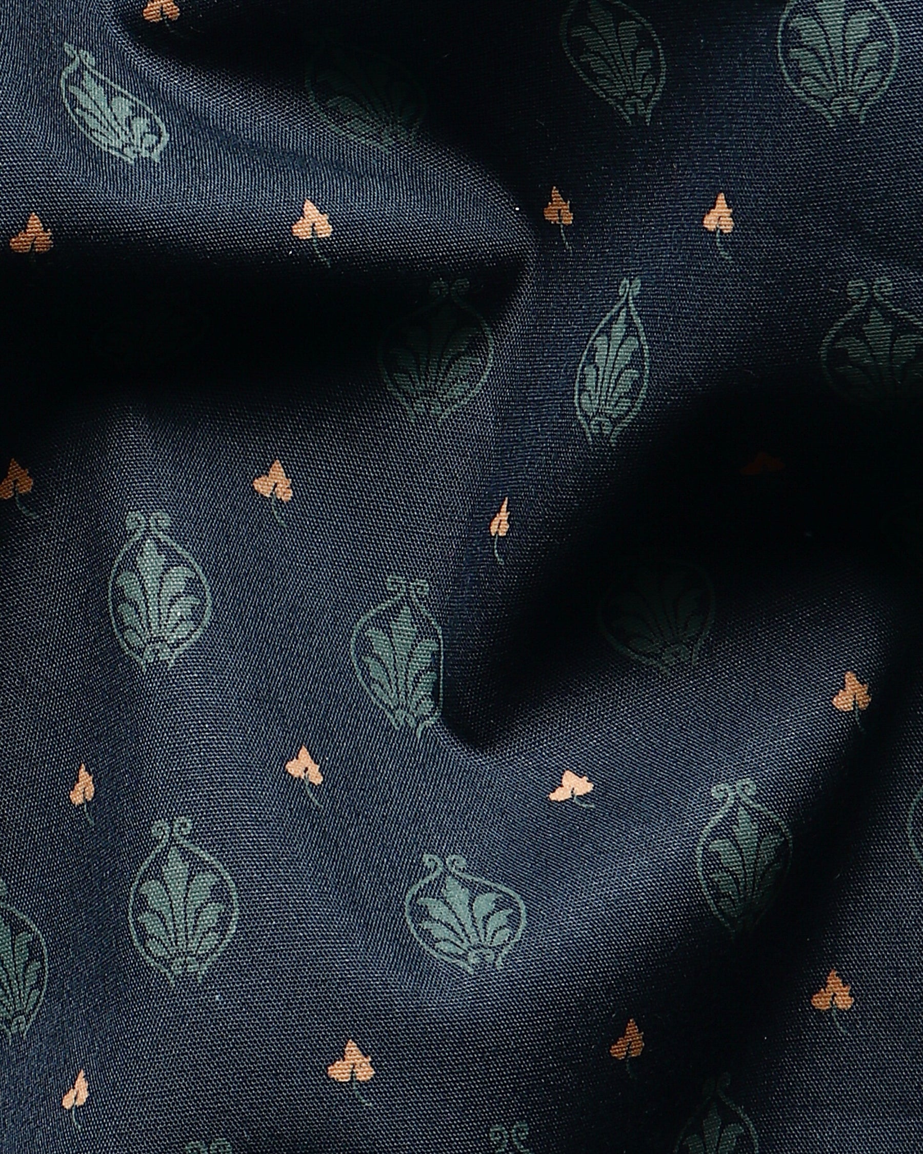 Navy with Green Butta Print Super Soft Designer Blazer