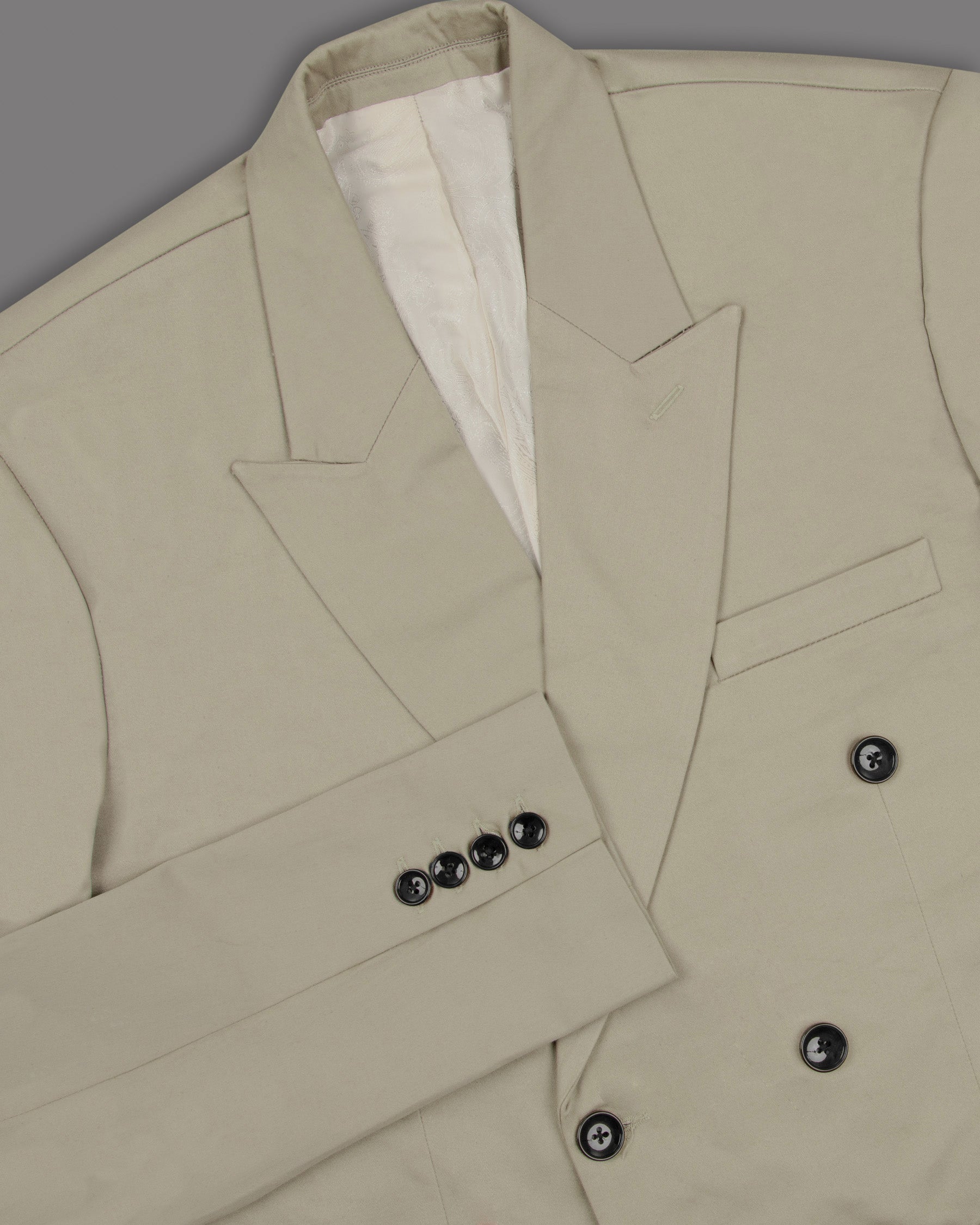 Eagle Grey Double Breasted Premium Cotton Blazer BL1267-DB-42, BL1267-DB-44, BL1267-DB-46, BL1267-DB-48, BL1267-DB-50, BL1267-DB-52, BL1267-DB-54, BL1267-DB-36, BL1267-DB-38, BL1267-DB-56, BL1267-DB-58, BL1267-DB-40, BL1267-DB-60