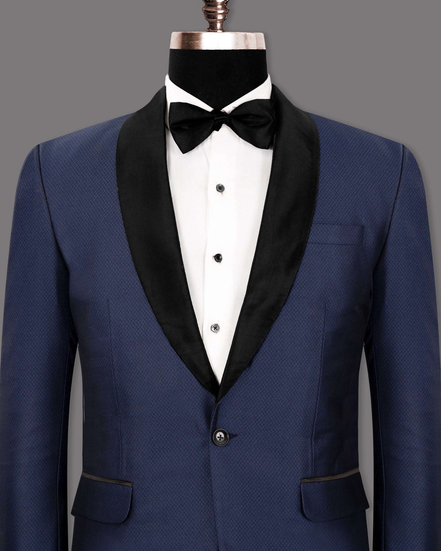 Port Gore Blue Subtle Textured Woolrich Tuxedo Blazer BL1273-BKL-48, BL1273-BKL-56, BL1273-BKL-36, BL1273-BKL-38, BL1273-BKL-40, BL1273-BKL-42, BL1273-BKL-44, BL1273-BKL-46, BL1273-BKL-50, BL1273-BKL-52, BL1273-BKL-54, BL1273-BKL-58, BL1273-BKL-60