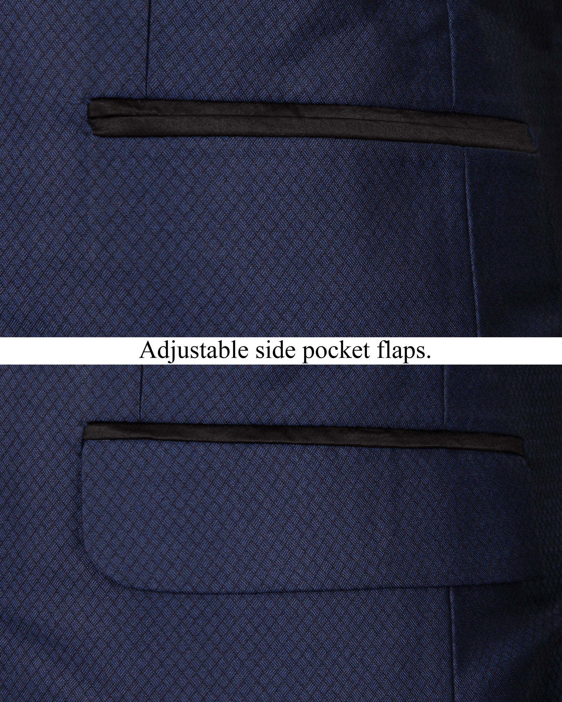 Port Gore Blue Subtle Textured Woolrich Tuxedo Blazer BL1273-BKL-48, BL1273-BKL-56, BL1273-BKL-36, BL1273-BKL-38, BL1273-BKL-40, BL1273-BKL-42, BL1273-BKL-44, BL1273-BKL-46, BL1273-BKL-50, BL1273-BKL-52, BL1273-BKL-54, BL1273-BKL-58, BL1273-BKL-60