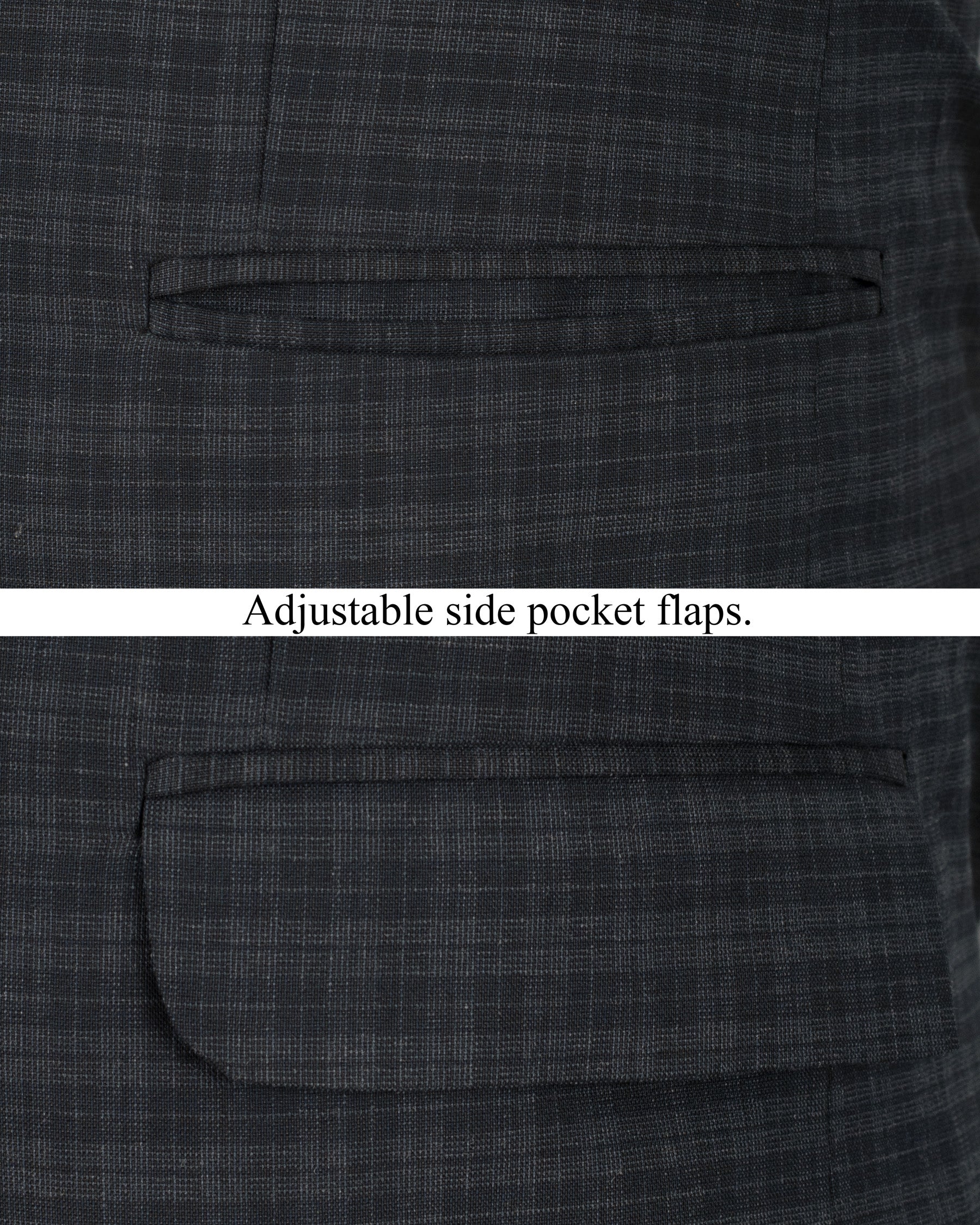 Shark Grey Plaid Wool Rich Blazer BL1325-SB-36, BL1325-SB-38, BL1325-SB-40, BL1325-SB-42, BL1325-SB-44, BL1325-SB-46, BL1325-SB-48, BL1325-SB-50, BL1325-SB-52, BL1325-SB-54, BL1325-SB-56, BL1325-SB-58, BL1325-SB-60