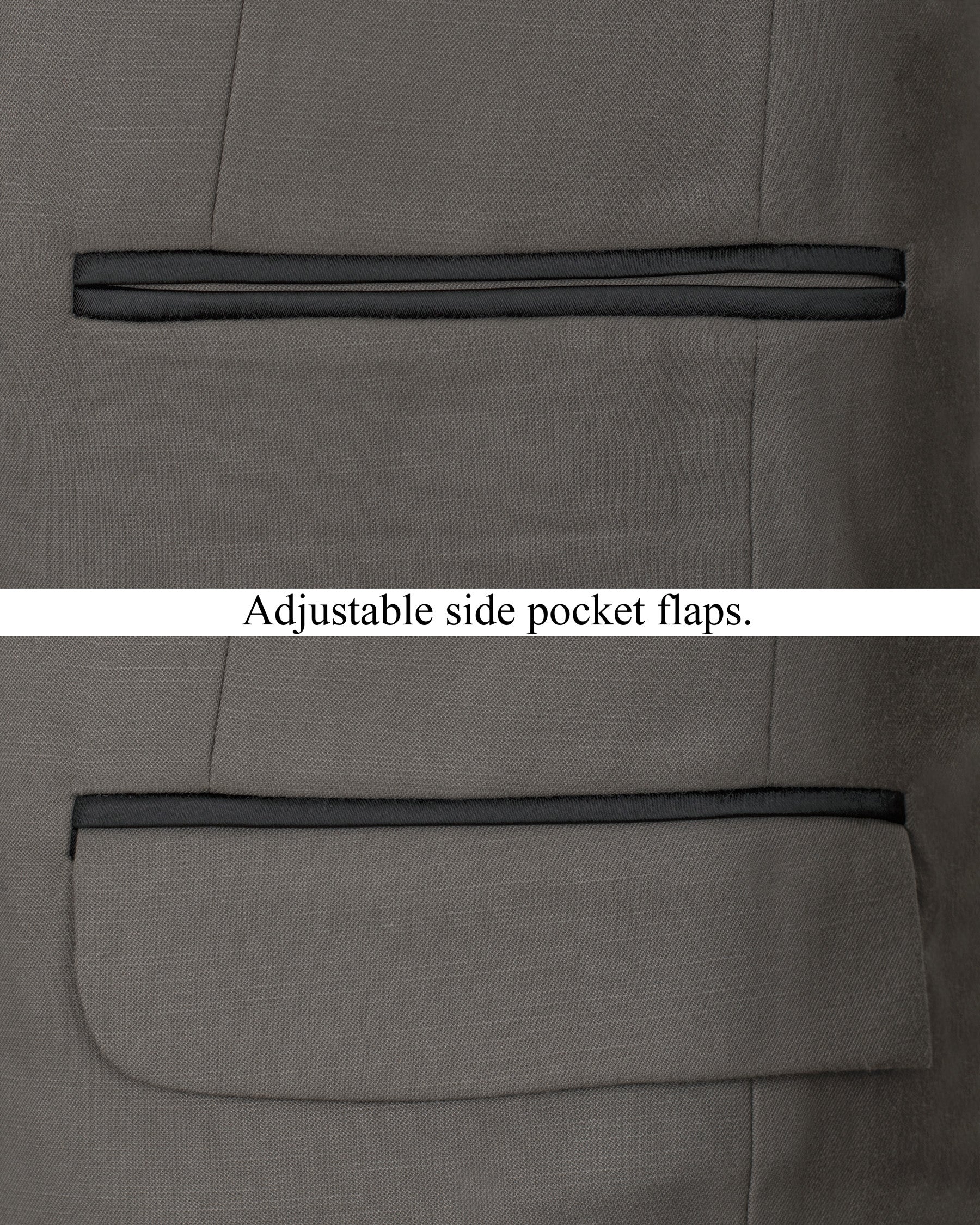 Flint Gray Wool Rich Tuxedo Blazer BL1344-BKL-36, BL1344-BKL-38, BL1344-BKL-40, BL1344-BKL-42, BL1344-BKL-44, BL1344-BKL-46, BL1344-BKL-48, BL1344-BKL-50, BL1344-BKL-52, BL1344-BKL-54, BL1344-BKL-56, BL1344-BKL-58, BL1344-BKL-60