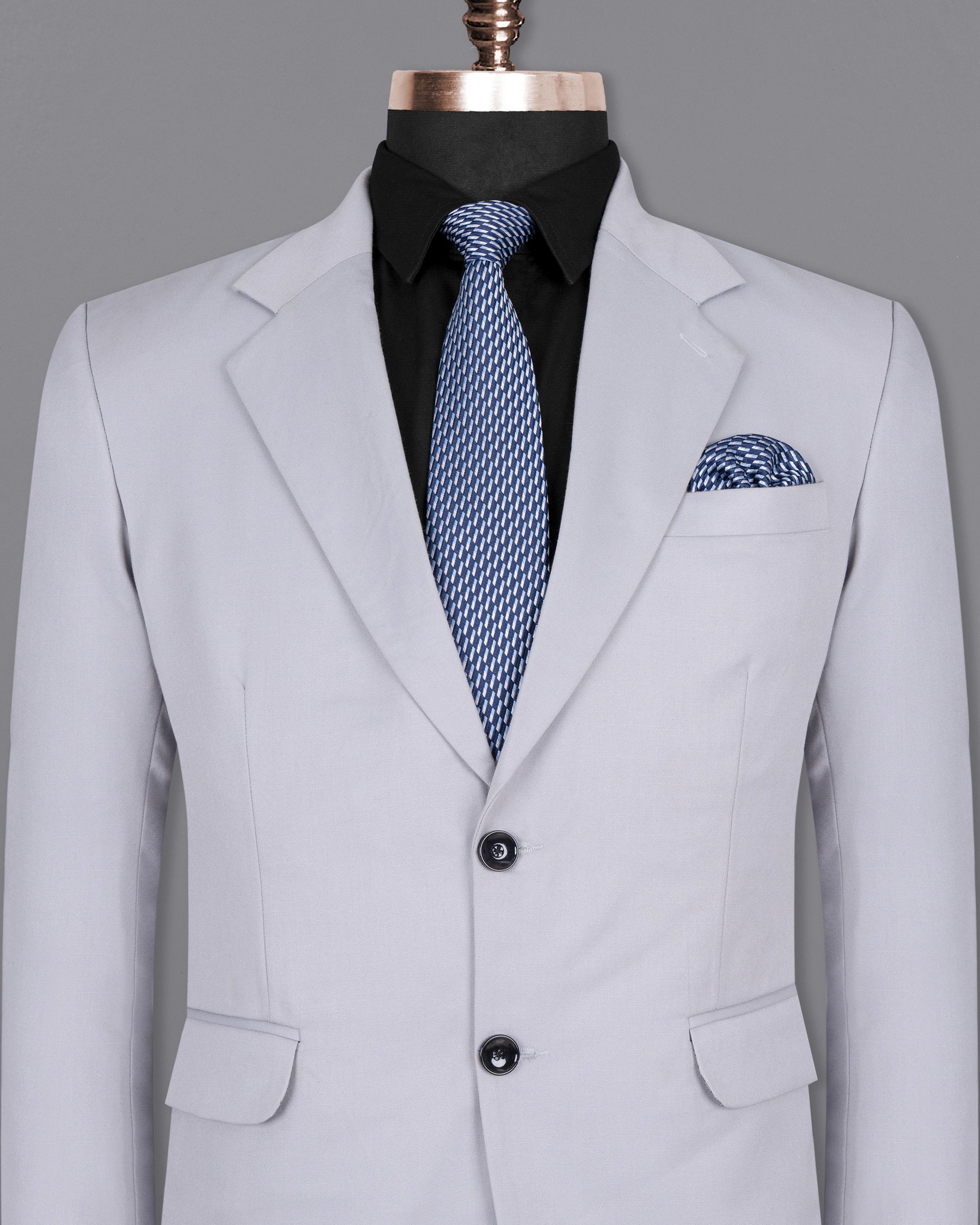 Ghost Gray Wool Rich Blazer BL1405-SB-36, BL1405-SB-38, BL1405-SB-40, BL1405-SB-42, BL1405-SB-44, BL1405-SB-46, BL1405-SB-48, BL1405-SB-50, BL1405-SB-52, BL1405-SB-54, BL1405-SB-56, BL1405-SB-58, BL1405-SB-60