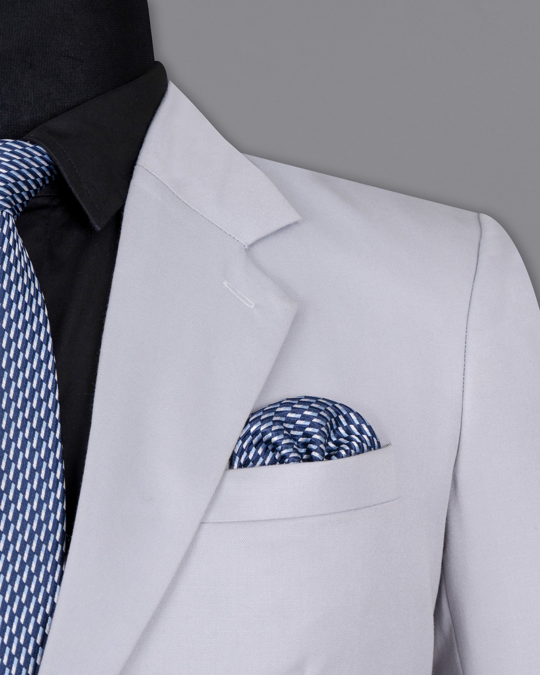 Ghost Gray Wool Rich Blazer