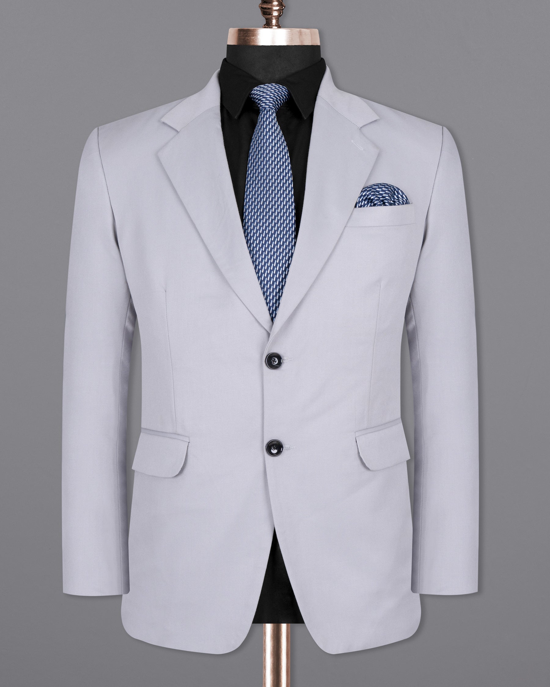 Ghost Gray Wool Rich Blazer BL1405-SB-36, BL1405-SB-38, BL1405-SB-40, BL1405-SB-42, BL1405-SB-44, BL1405-SB-46, BL1405-SB-48, BL1405-SB-50, BL1405-SB-52, BL1405-SB-54, BL1405-SB-56, BL1405-SB-58, BL1405-SB-60