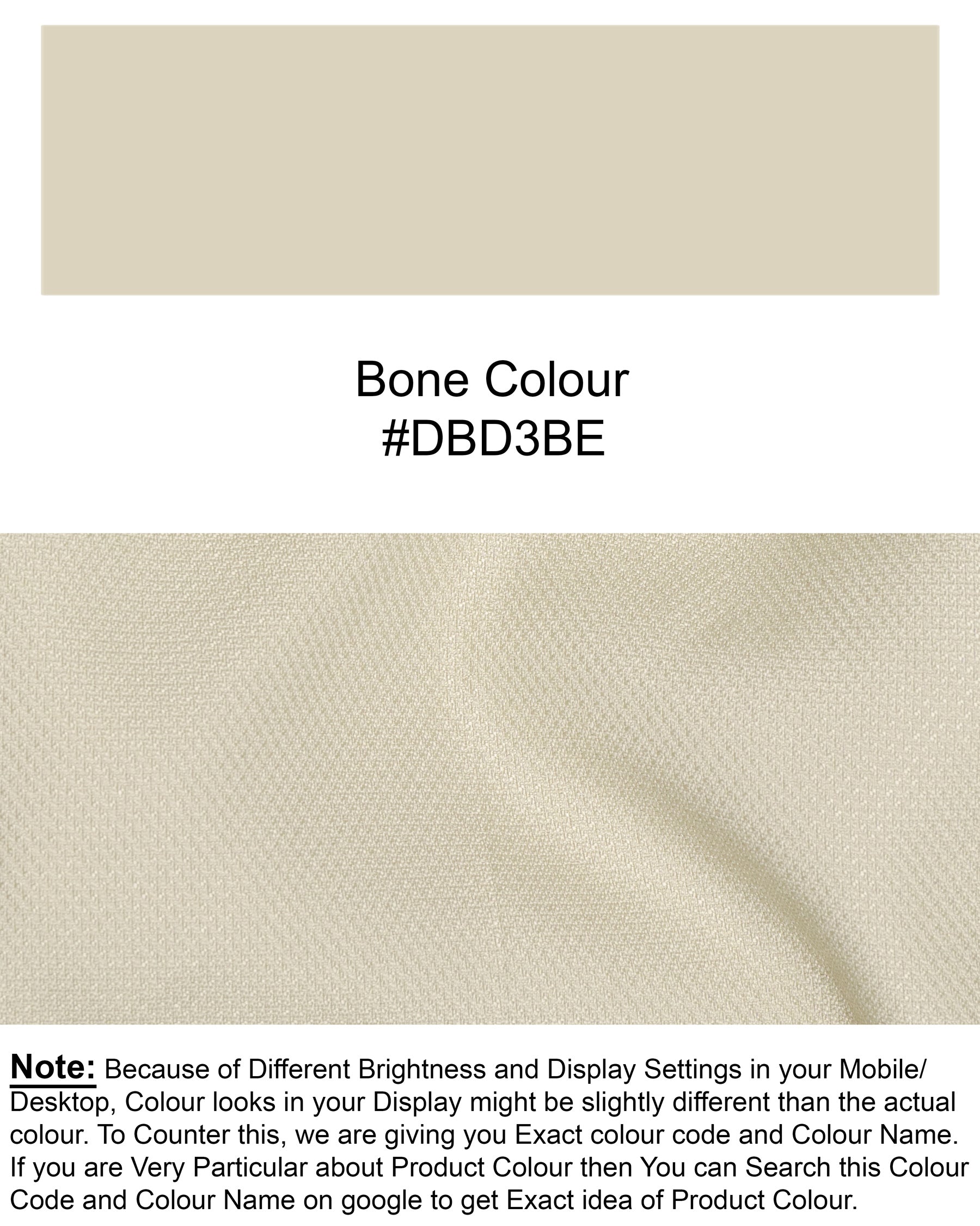 Bone Cross Placket Bandhgala Wool rich Blazer