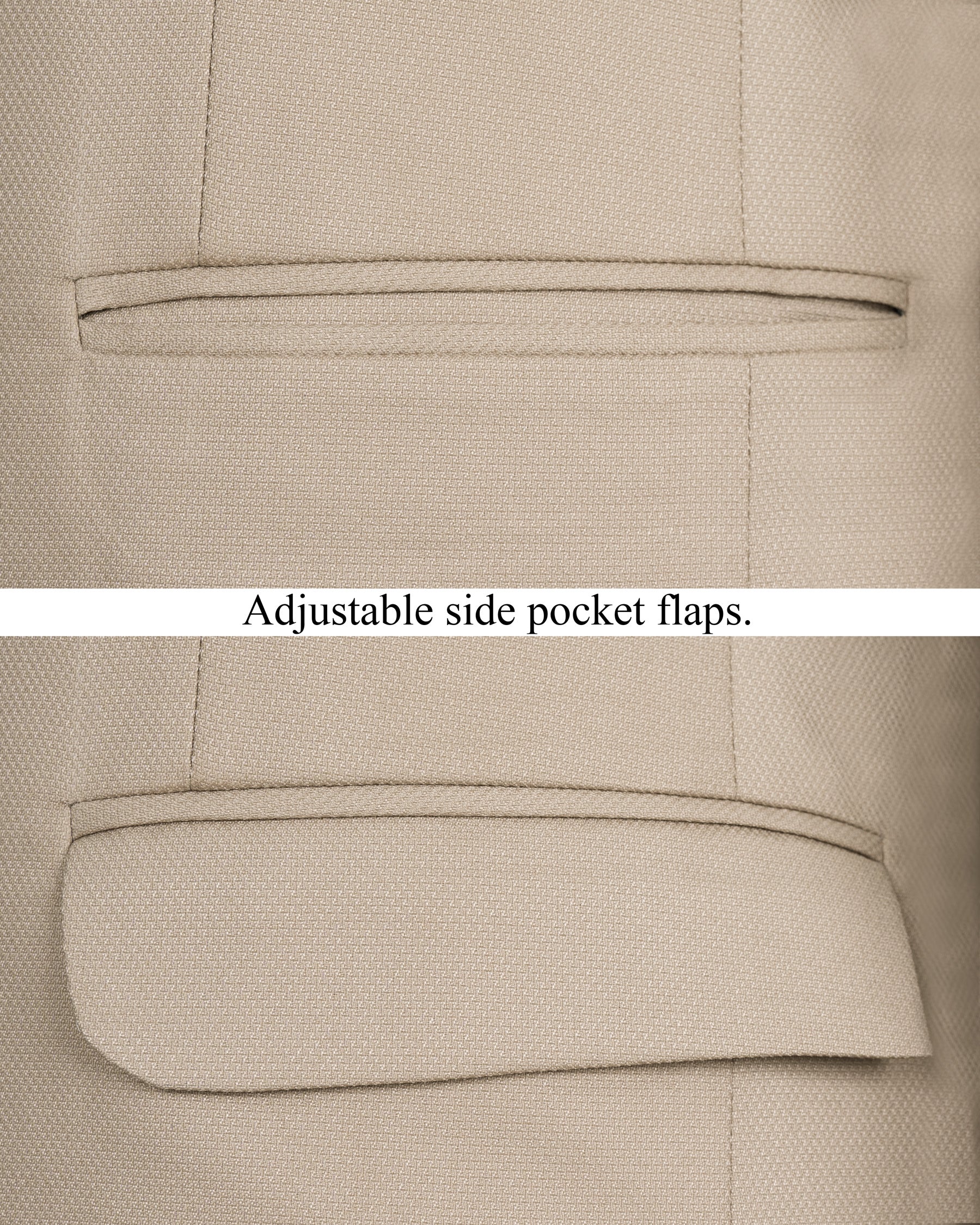 Malta Cream Bandhgala Wool Rich Blazer BL1425-BG-36, BL1425-BG-38, BL1425-BG-40, BL1425-BG-42, BL1425-BG-44, BL1425-BG-46, BL1425-BG-48, BL1425-BG-50, BL1425-BG-52, BL1425-BG-54, BL1425-BG-56, BL1425-BG-58, BL1425-BG-60