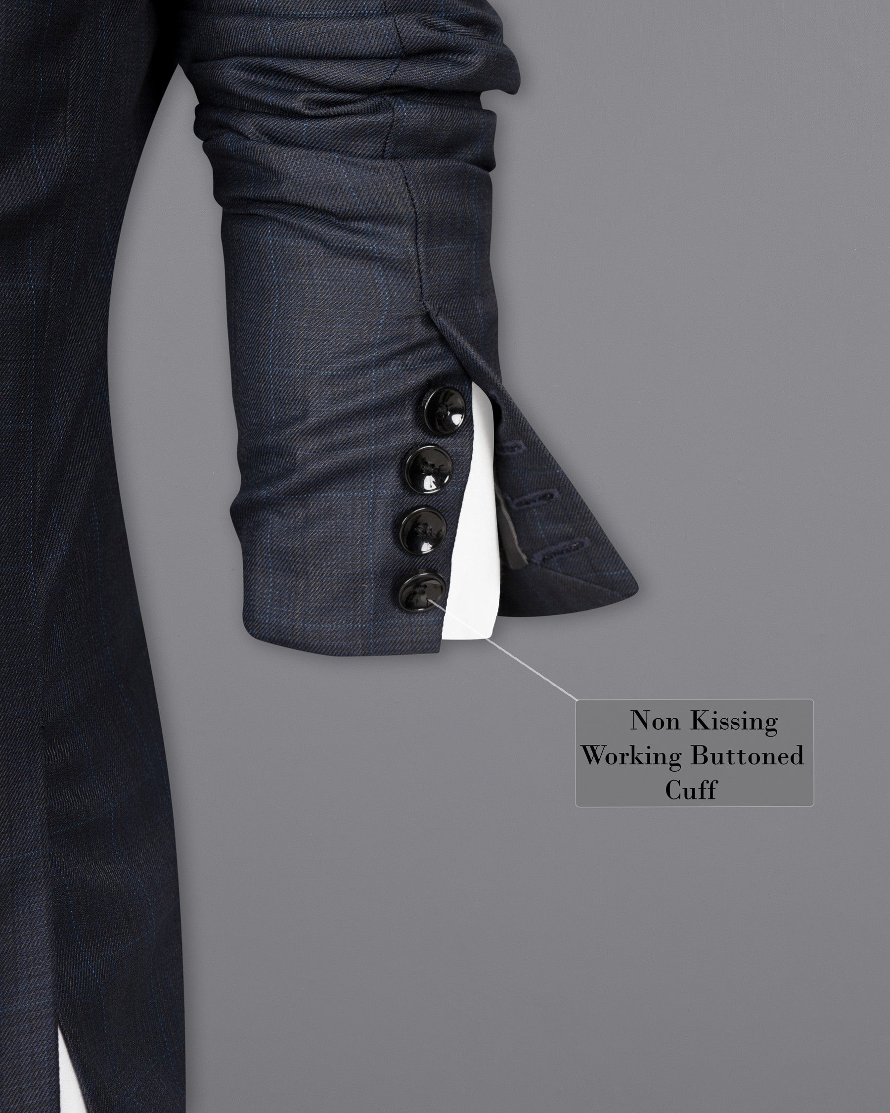 Vulcan Navy Wool Rich Sports Blazer