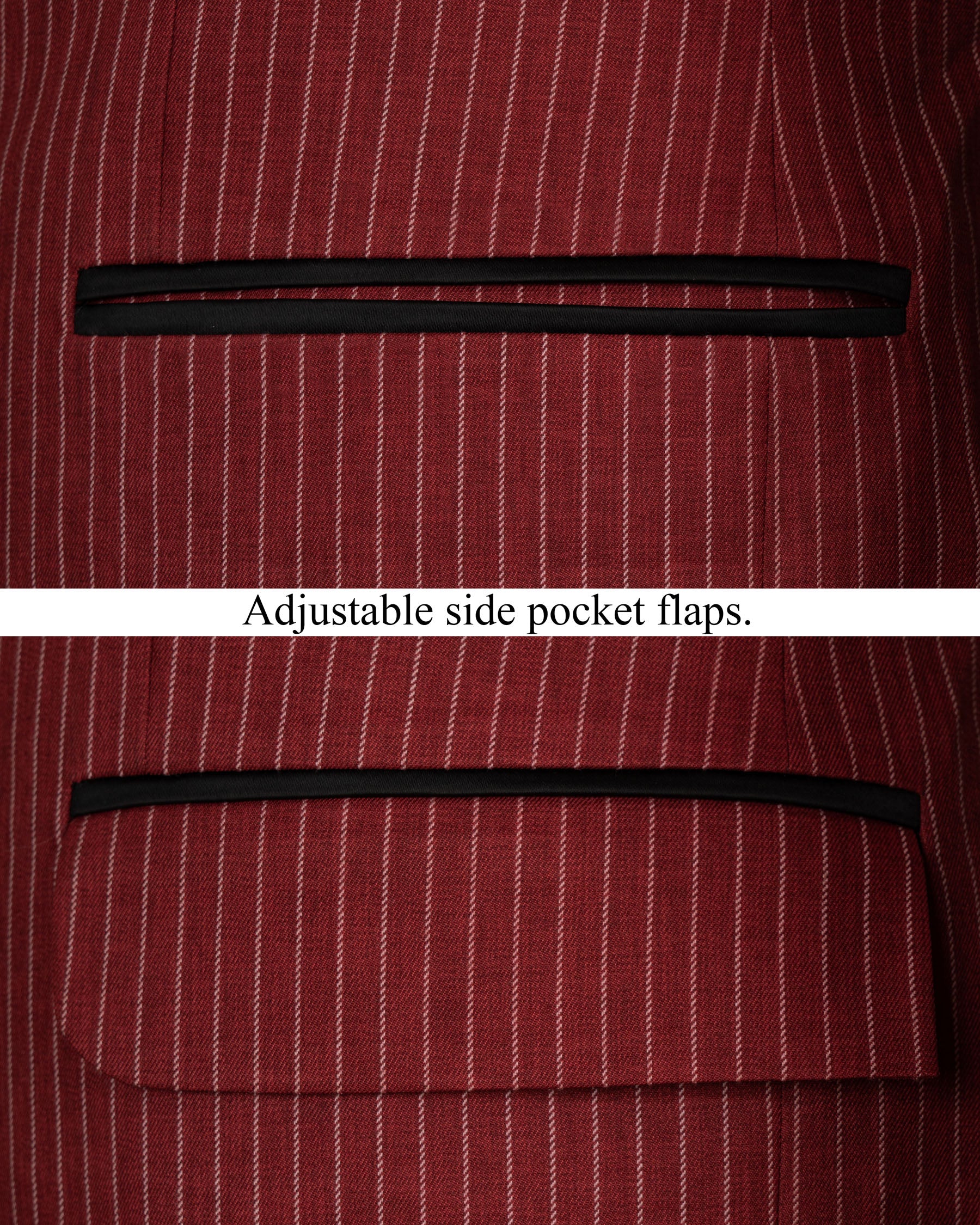 Persian Plum Red Striped Wool Rich Tuxedo Blazer BL1512-BKL-36, BL1512-BKL-38, BL1512-BKL-40, BL1512-BKL-42, BL1512-BKL-44, BL1512-BKL-46, BL1512-BKL-48, BL1512-BKL-50, BL1512-BKL-52, BL1512-BKL-54, BL1512-BKL-56, BL1512-BKL-58, BL1512-BKL-60
