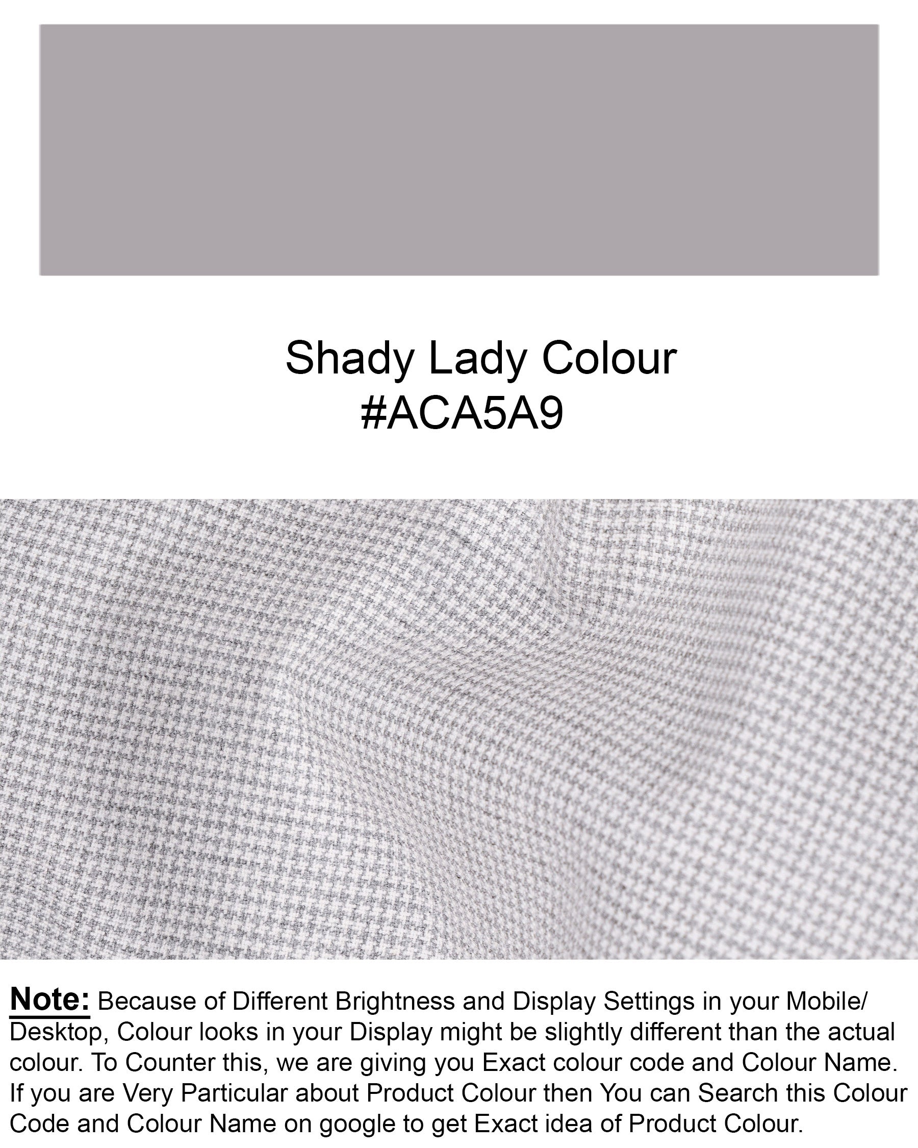 Shady Lady Grey houndstooth Wool Rich BlazerBL1597-SB-36, BL1597-SB-38, BL1597-SB-40, BL1597-SB-42, BL1597-SB-44, BL1597-SB-46, BL1597-SB-48, BL1597-SB-50, BL1597-SB-52, BL1597-SB-54, BL1597-SB-56, BL1597-SB-58, BL1597-SB-60