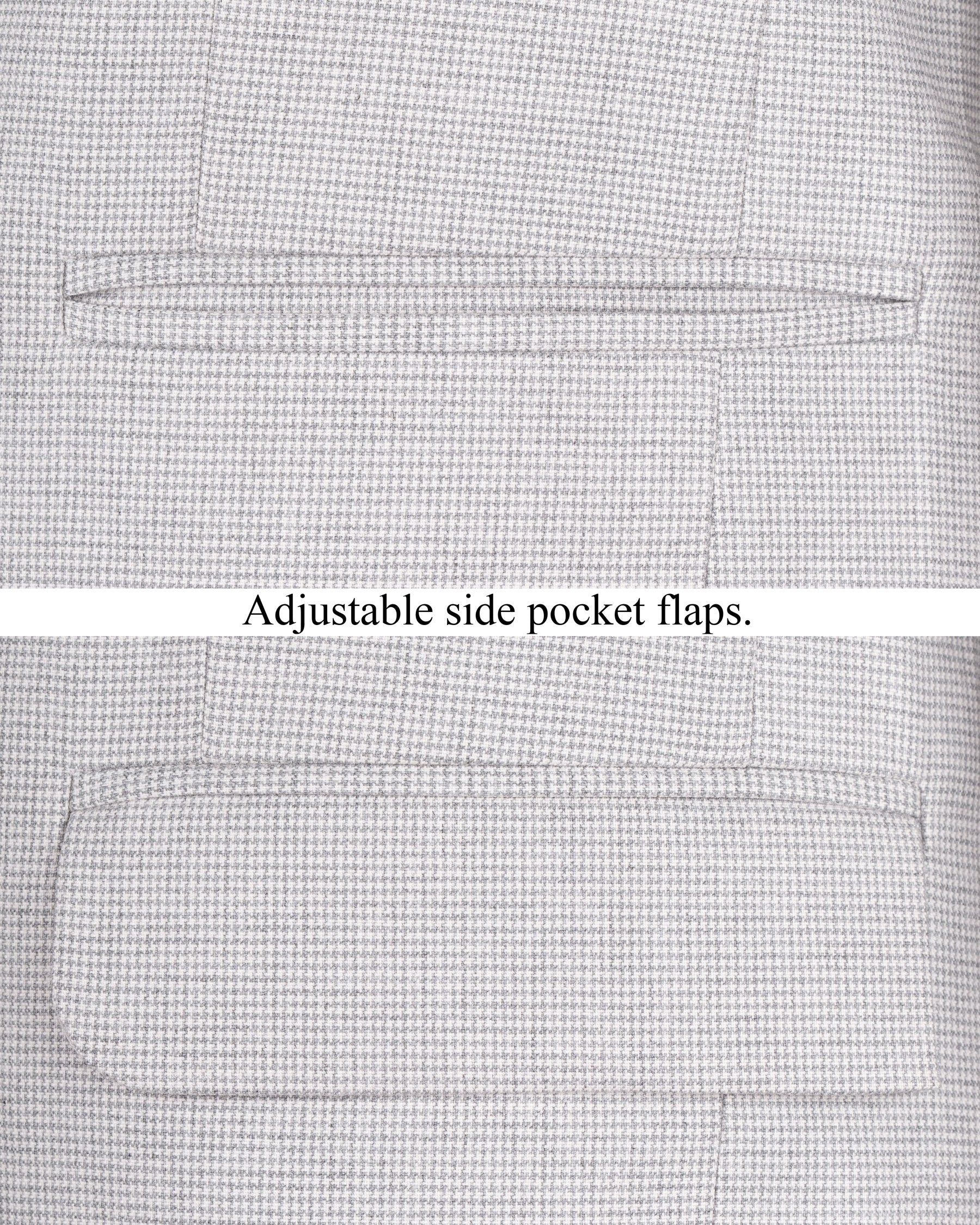Shady Lady Grey houndstooth Wool Rich BlazerBL1597-SB-36, BL1597-SB-38, BL1597-SB-40, BL1597-SB-42, BL1597-SB-44, BL1597-SB-46, BL1597-SB-48, BL1597-SB-50, BL1597-SB-52, BL1597-SB-54, BL1597-SB-56, BL1597-SB-58, BL1597-SB-60