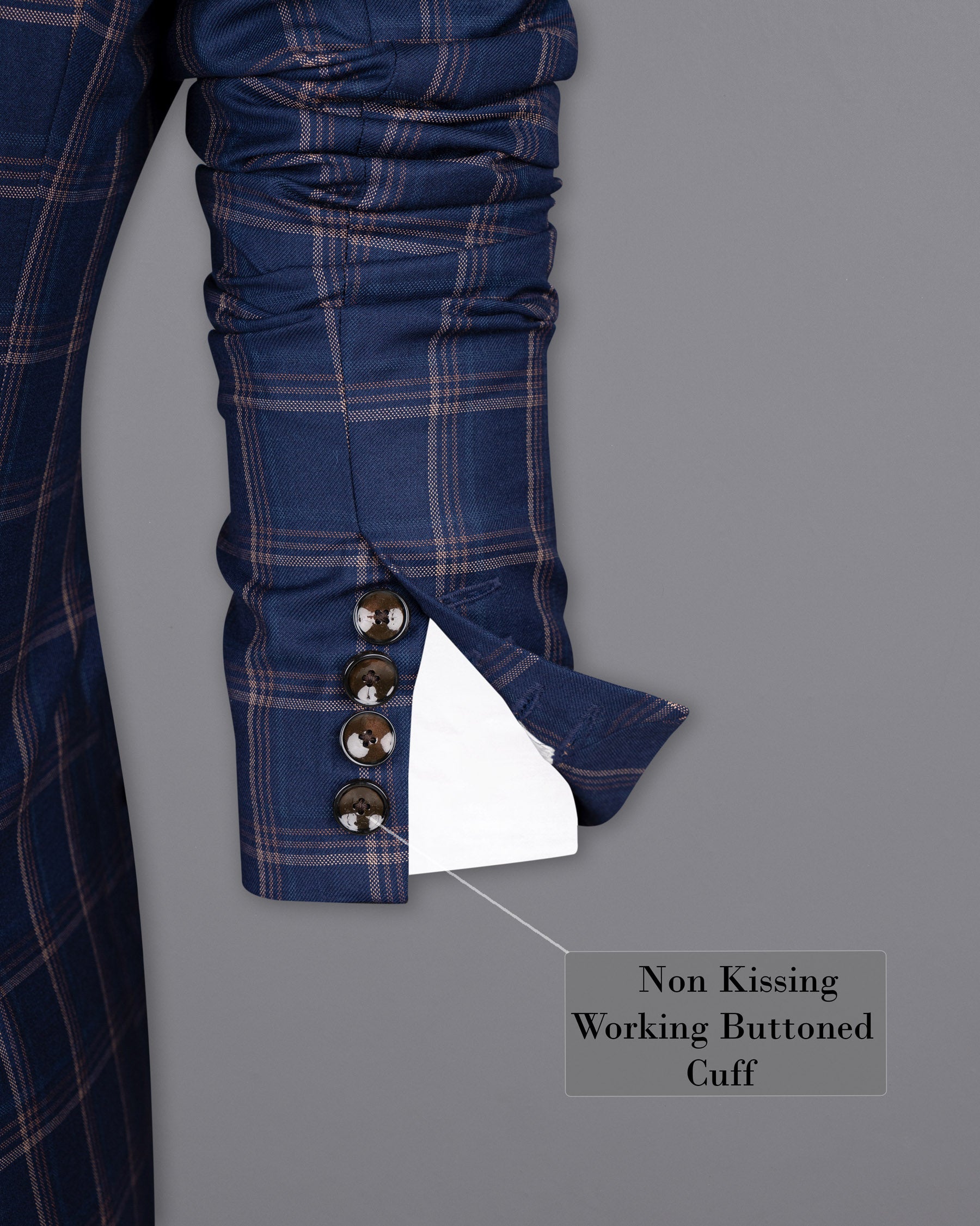 Cloud Burst Super fine windowpane Wool Rich Double Breasted BlazerBL1605-DB-36, BL1605-DB-38, BL1605-DB-40, BL1605-DB-42, BL1605-DB-44, BL1605-DB-46, BL1605-DB-48, BL1605-DB-50, BL1605-DB-52, BL1605-DB-54, BL1605-DB-56, BL1605-DB-58, BL1605-DB-60