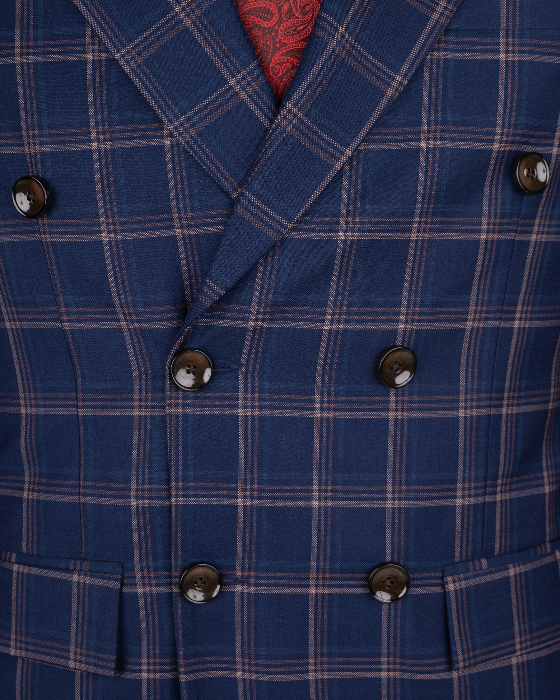 Cloud Burst Super fine windowpane Wool Rich Double Breasted BlazerBL1605-DB-36, BL1605-DB-38, BL1605-DB-40, BL1605-DB-42, BL1605-DB-44, BL1605-DB-46, BL1605-DB-48, BL1605-DB-50, BL1605-DB-52, BL1605-DB-54, BL1605-DB-56, BL1605-DB-58, BL1605-DB-60