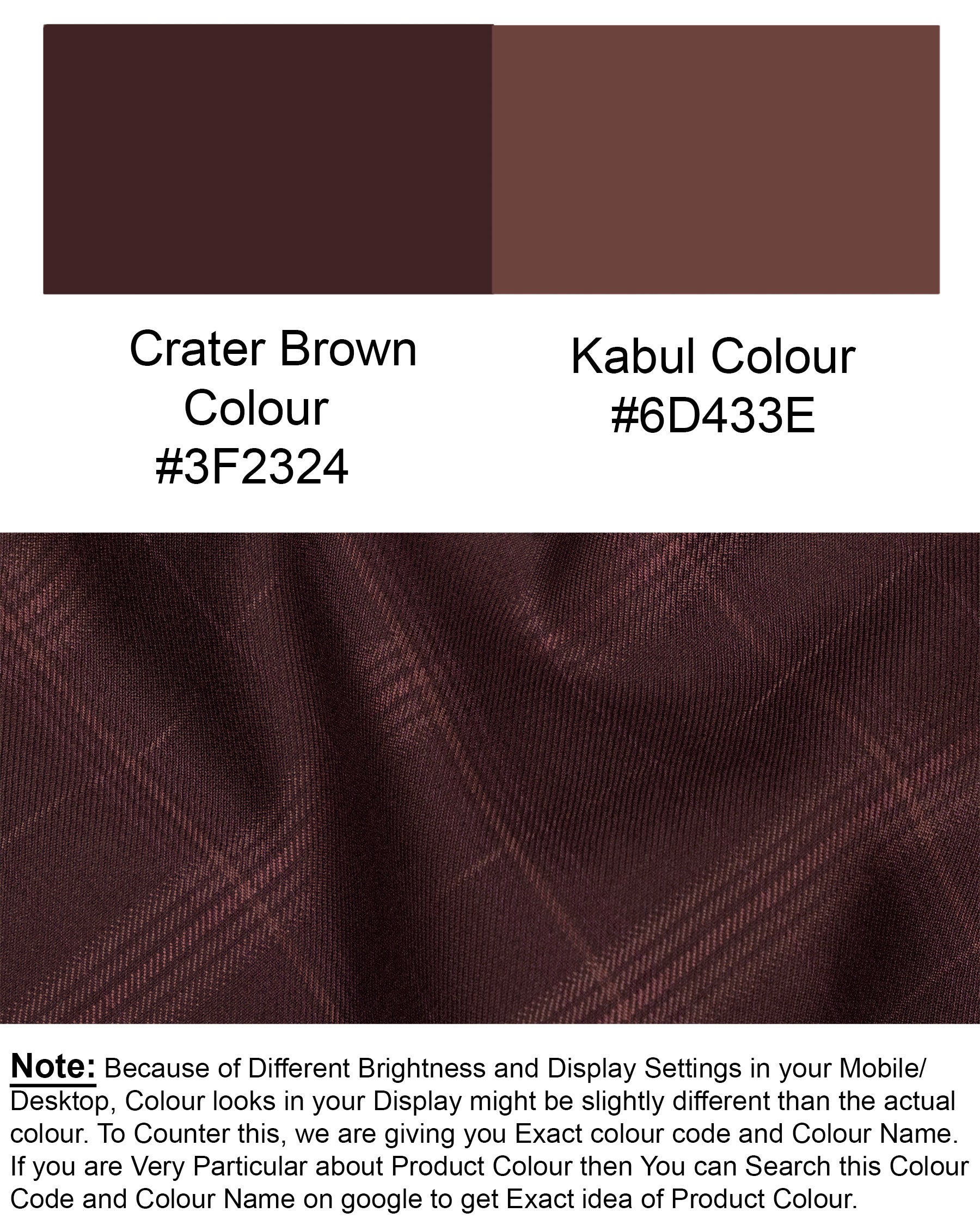 Crater Brown Super fine Plaid Double Breasted Wool Rich BlazerBL1607-DB-36, BL1607-DB-38, BL1607-DB-40, BL1607-DB-42, BL1607-DB-44, BL1607-DB-46, BL1607-DB-48, BL1607-DB-50, BL1607-DB-52, BL1607-DB-54, BL1607-DB-56, BL1607-DB-58, BL1607-DB-60