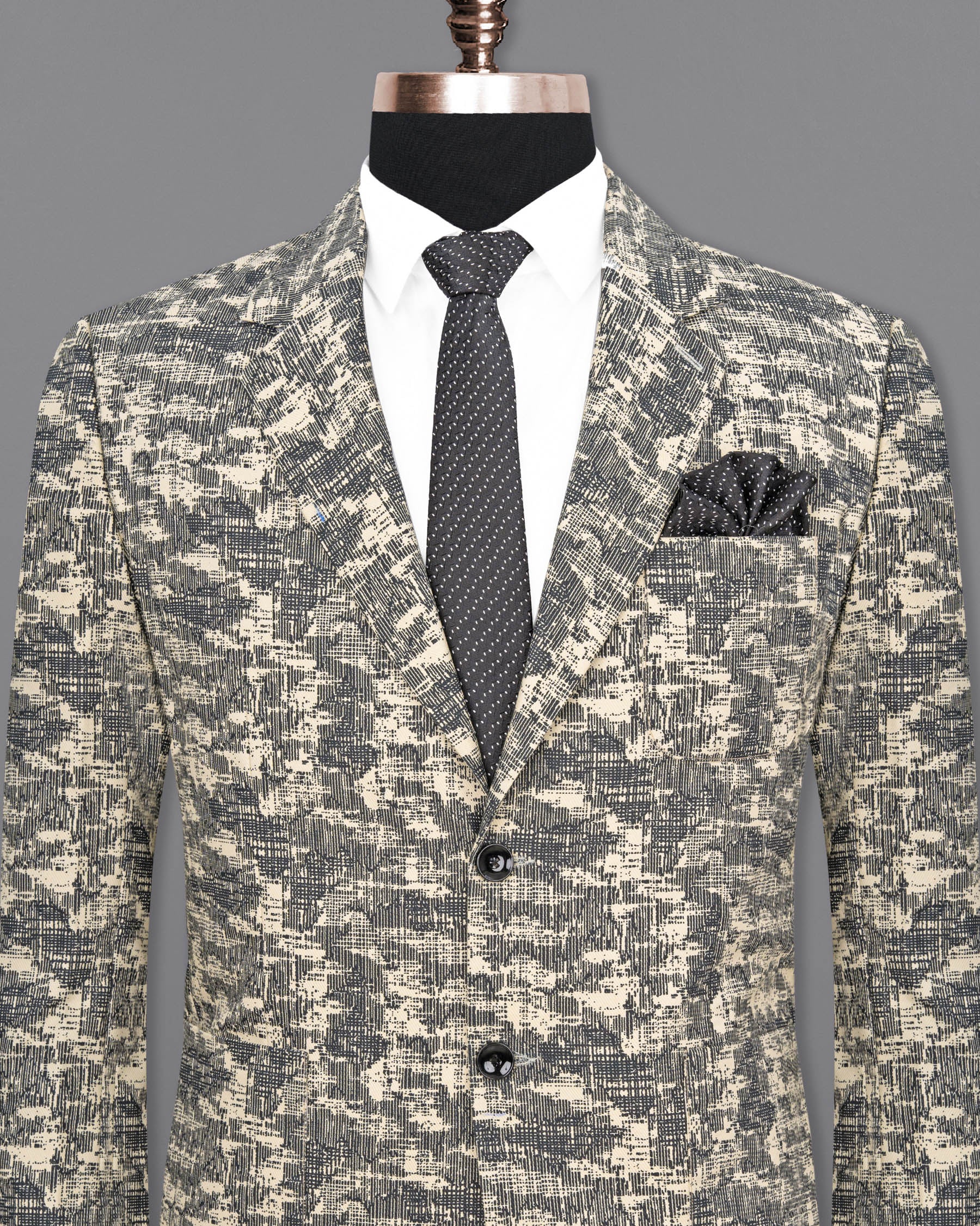 Bastille and Champagne Beige Abstract Print Designer Blazer BL1680-SB-PP-36, BL1680-SB-PP-38, BL1680-SB-PP-40, BL1680-SB-PP-42, BL1680-SB-PP-44, BL1680-SB-PP-46, BL1680-SB-PP-48, BL1680-SB-PP-50, BL1680-SB-PP-52, BL1680-SB-PP-54, BL1680-SB-PP-56, BL1680-SB-PP-58, BL1680-SB-PP-60