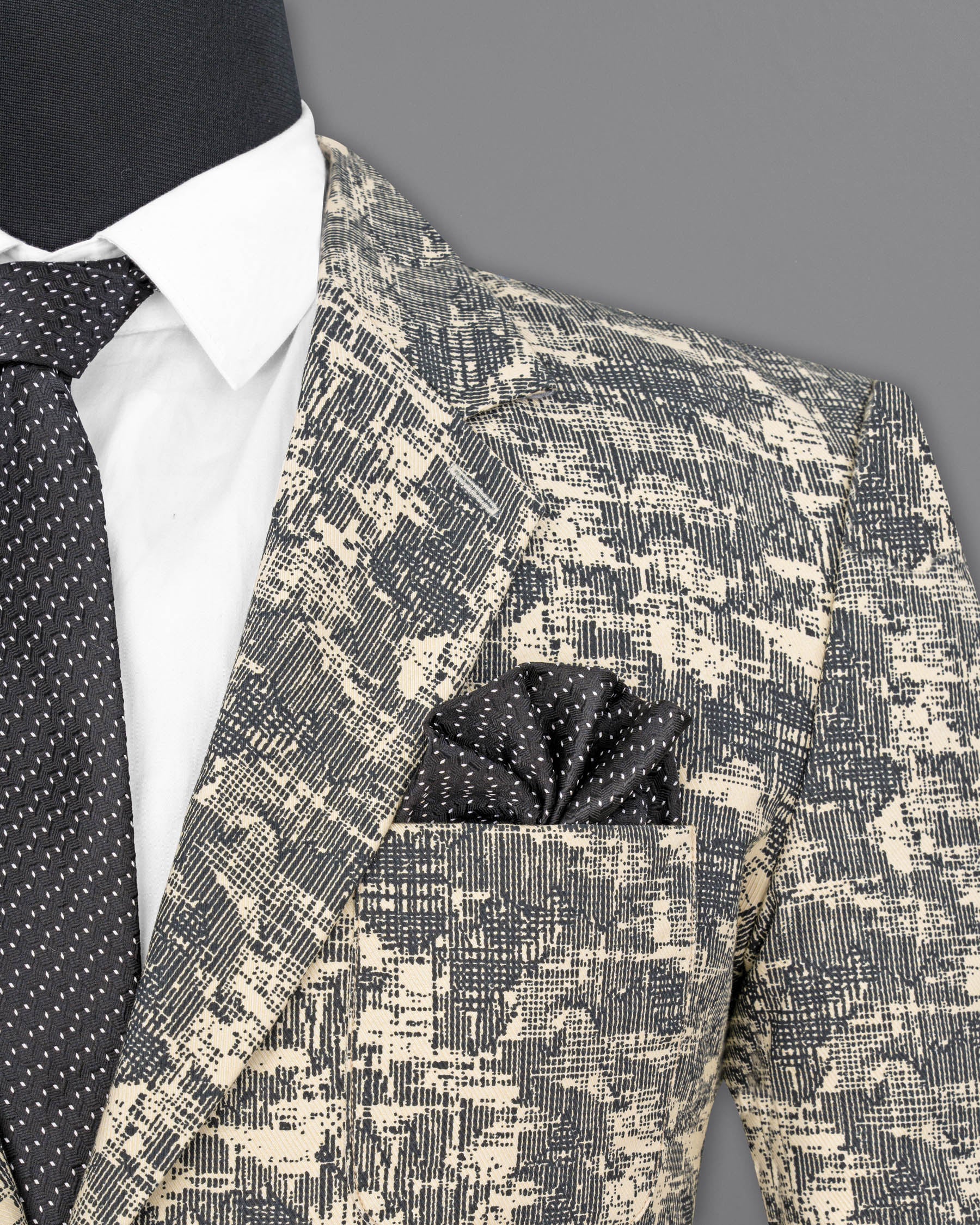 Bastille and Champagne Beige Abstract Print Designer Blazer BL1680-SB-PP-36, BL1680-SB-PP-38, BL1680-SB-PP-40, BL1680-SB-PP-42, BL1680-SB-PP-44, BL1680-SB-PP-46, BL1680-SB-PP-48, BL1680-SB-PP-50, BL1680-SB-PP-52, BL1680-SB-PP-54, BL1680-SB-PP-56, BL1680-SB-PP-58, BL1680-SB-PP-60