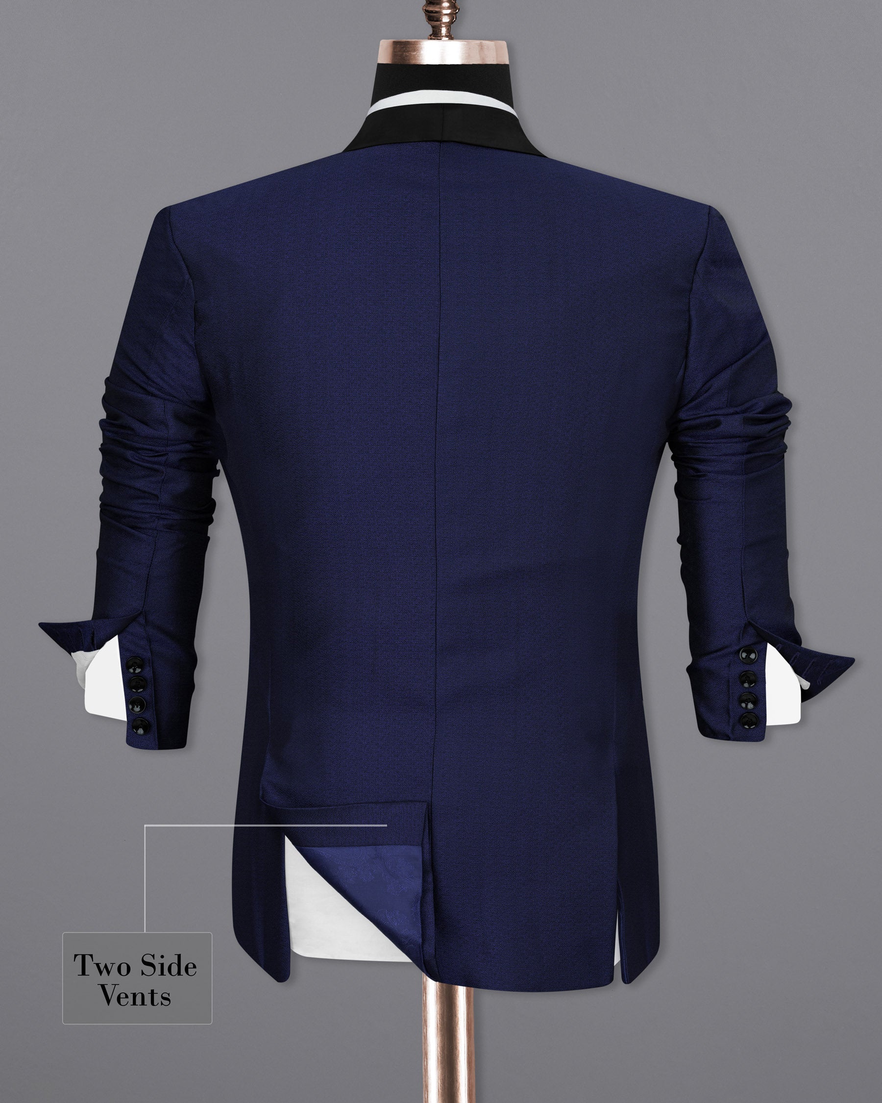 Cloud Burst Blue Designer Tuxedo Blazer BL1684-BKL-36, BL1684-BKL-38, BL1684-BKL-40, BL1684-BKL-42, BL1684-BKL-44, BL1684-BKL-46, BL1684-BKL-48, BL1684-BKL-50, BL1684-BKL-52, BL1684-BKL-54, BL1684-BKL-56, BL1684-BKL-58, BL1684-BKL-60