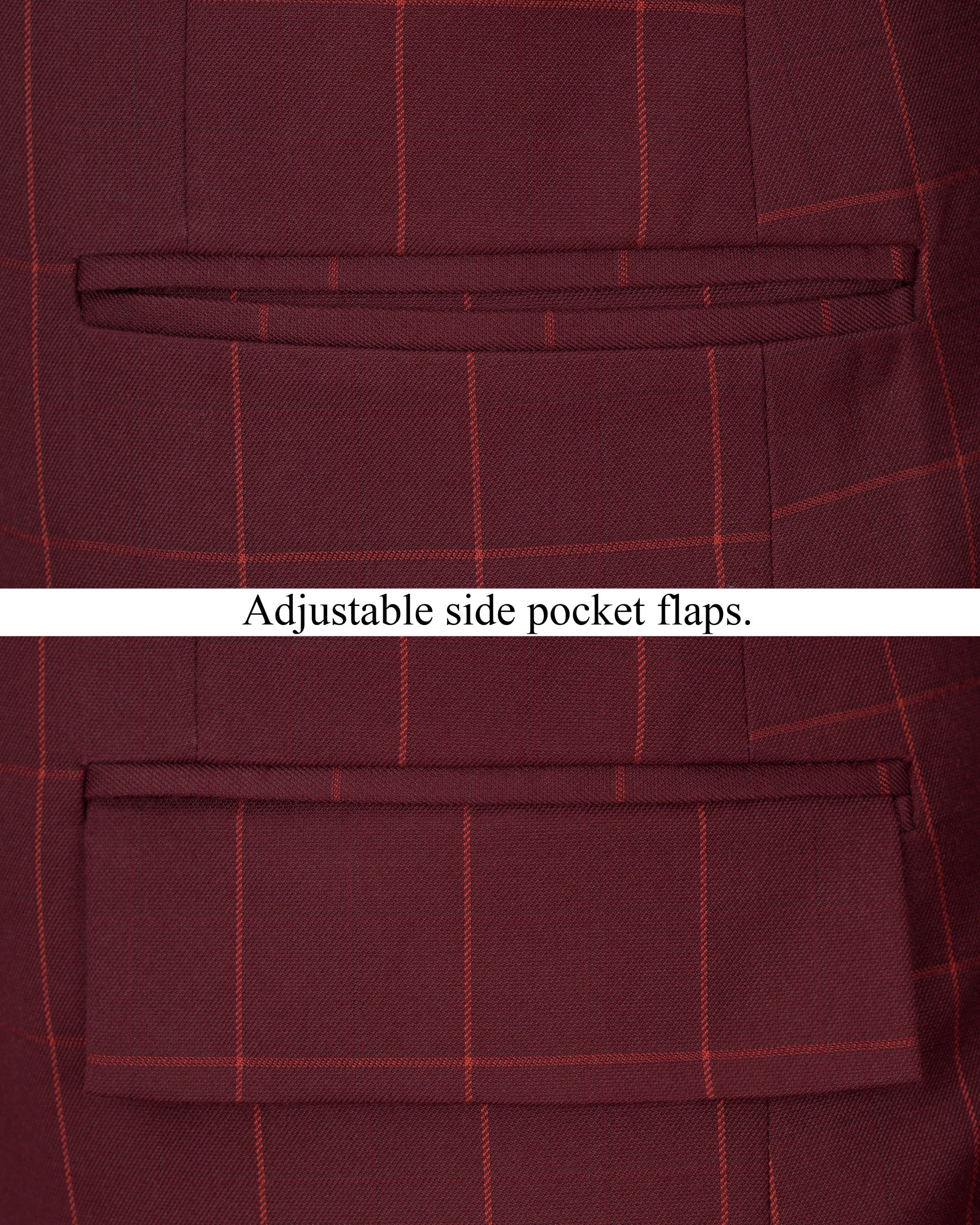 Maroon Oak Windowpane Cross Buttoned Bandhgala Windowpane Blazer BL1710-CBG2-36,BL1710-CBG2-38,BL1710-CBG2-40,BL1710-CBG2-42,BL1710-CBG2-44,BL1710-CBG2-46,BL1710-CBG2-48,BL1710-CBG2-50,BL1710-CBG2-52,BL1710-CBG2-54,BL1710-CBG2-56,BL1710-CBG2-58,BL1710-CBG2-60