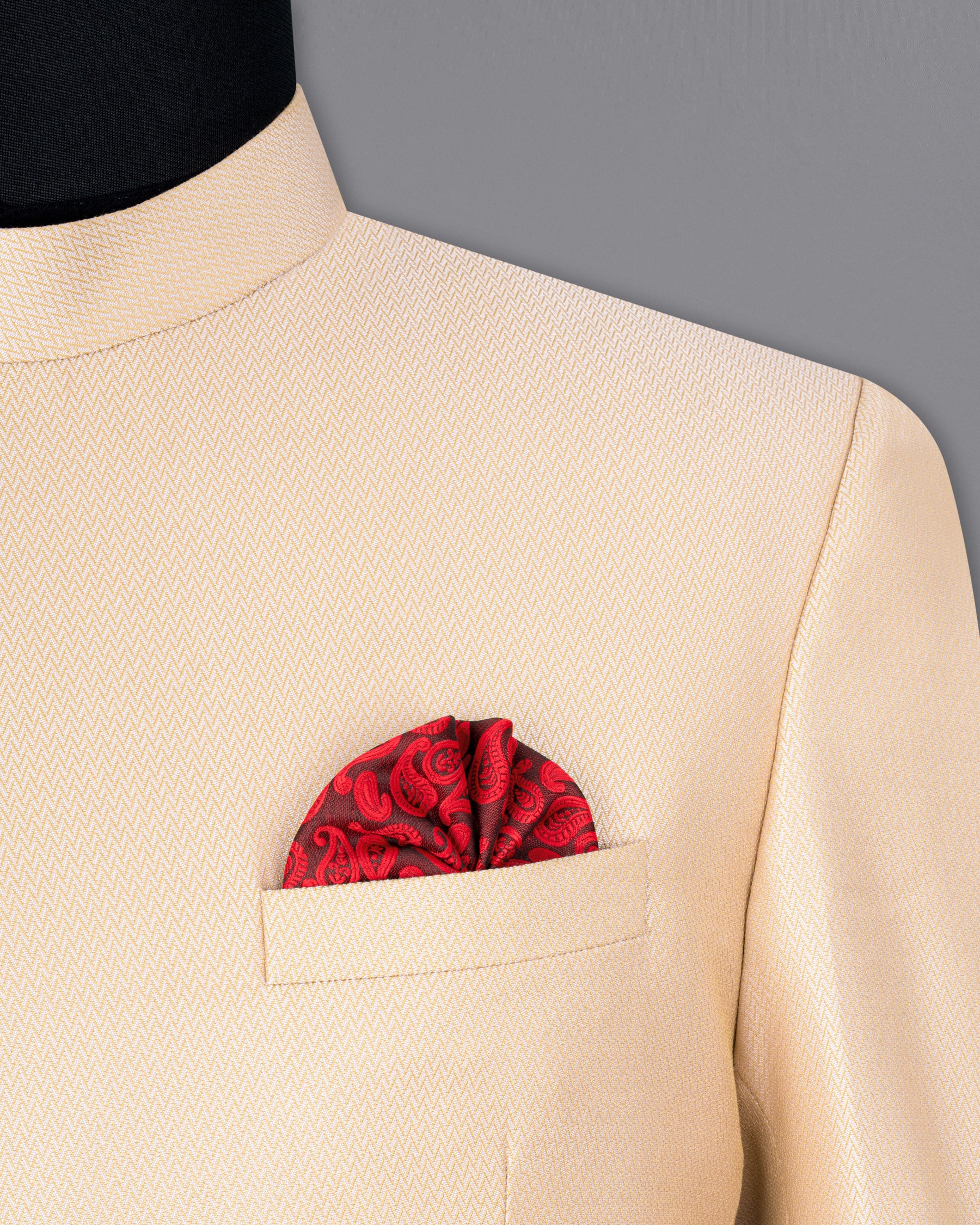Cashmere Chevron Textured Cross Buttoned Bandhgala Designer Blazer BL1790-CBG2-36,BL1790-CBG2-38,BL1790-CBG2-40,BL1790-CBG2-42,BL1790-CBG2-44,BL1790-CBG2-46,BL1790-CBG2-48,BL1790-CBG2-50,BL1790-CBG2-52,BL1790-CBG2-54,BL1790-CBG2-56,BL1790-CBG2-58,BL1790-CBG2-60