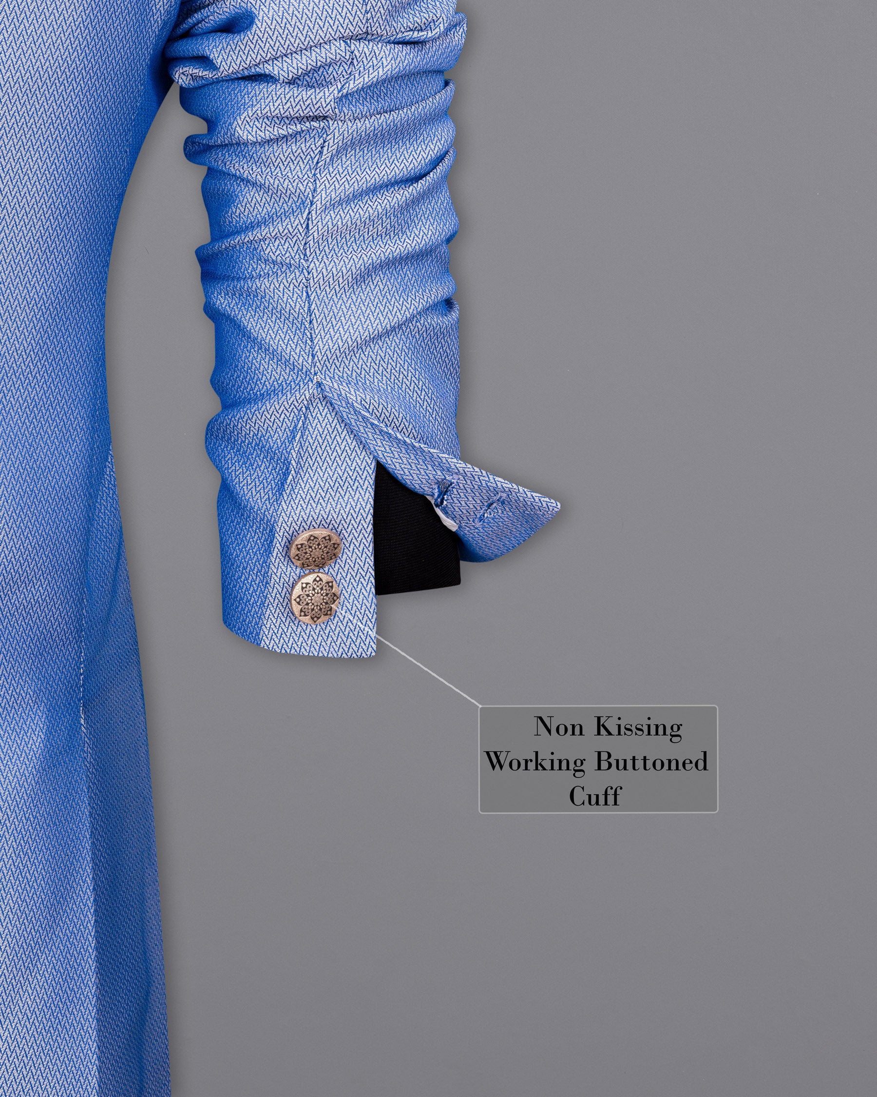 Perano Blue Chevron Textured Cross Buttoned Bandhgala Designer Blazer BL1797-CBG2-36,BL1797-CBG2-38,BL1797-CBG2-40,BL1797-CBG2-42,BL1797-CBG2-44,BL1797-CBG2-46,BL1797-CBG2-48,BL1797-CBG2-50,BL1797-CBG2-52,BL1797-CBG2-54,BL1797-CBG2-56,BL1797-CBG2-58,BL1797-CBG2-60