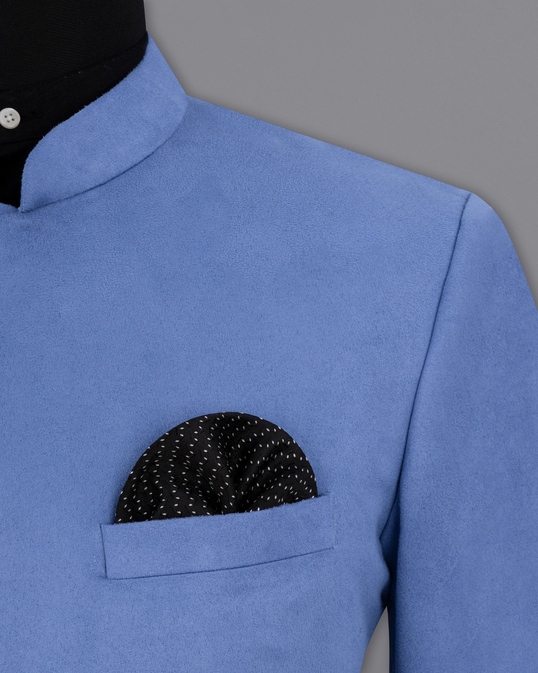 Mariner Blue velvet Cross Buttoned Bandhgala Designer Blazer BL1801-CBG-36,BL1801-CBG-38,BL1801-CBG-40,BL1801-CBG-42,BL1801-CBG-44,BL1801-CBG-46,BL1801-CBG-48,BL1801-CBG-50,BL1801-CBG-52,BL1801-CBG-54,BL1801-CBG-56,BL1801-CBG-58,BL1801-CBG-60