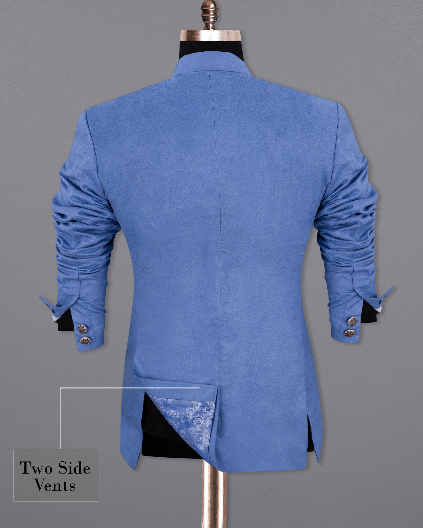 Mariner Blue velvet Cross Buttoned Bandhgala Designer Blazer BL1801-CBG-36,BL1801-CBG-38,BL1801-CBG-40,BL1801-CBG-42,BL1801-CBG-44,BL1801-CBG-46,BL1801-CBG-48,BL1801-CBG-50,BL1801-CBG-52,BL1801-CBG-54,BL1801-CBG-56,BL1801-CBG-58,BL1801-CBG-60