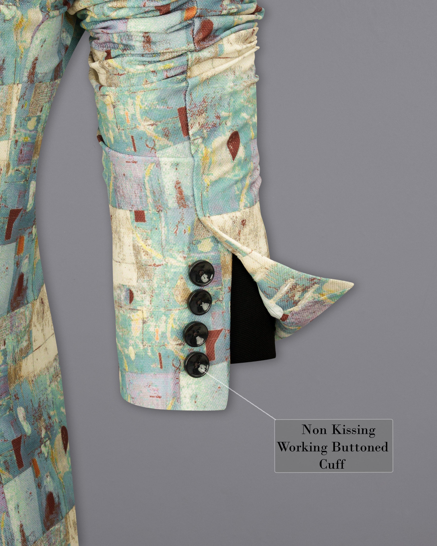 Cascade with Merino Multicolour Designer Blazer BL1823-SB-36,BL1823-SB-38,BL1823-SB-40,BL1823-SB-42,BL1823-SB-44,BL1823-SB-46,BL1823-SB-48,BL1823-SB-50,BL1823-SB-52,BL1823-SB-54,BL1823-SB-56,BL1823-SB-58,BL1823-SB-60