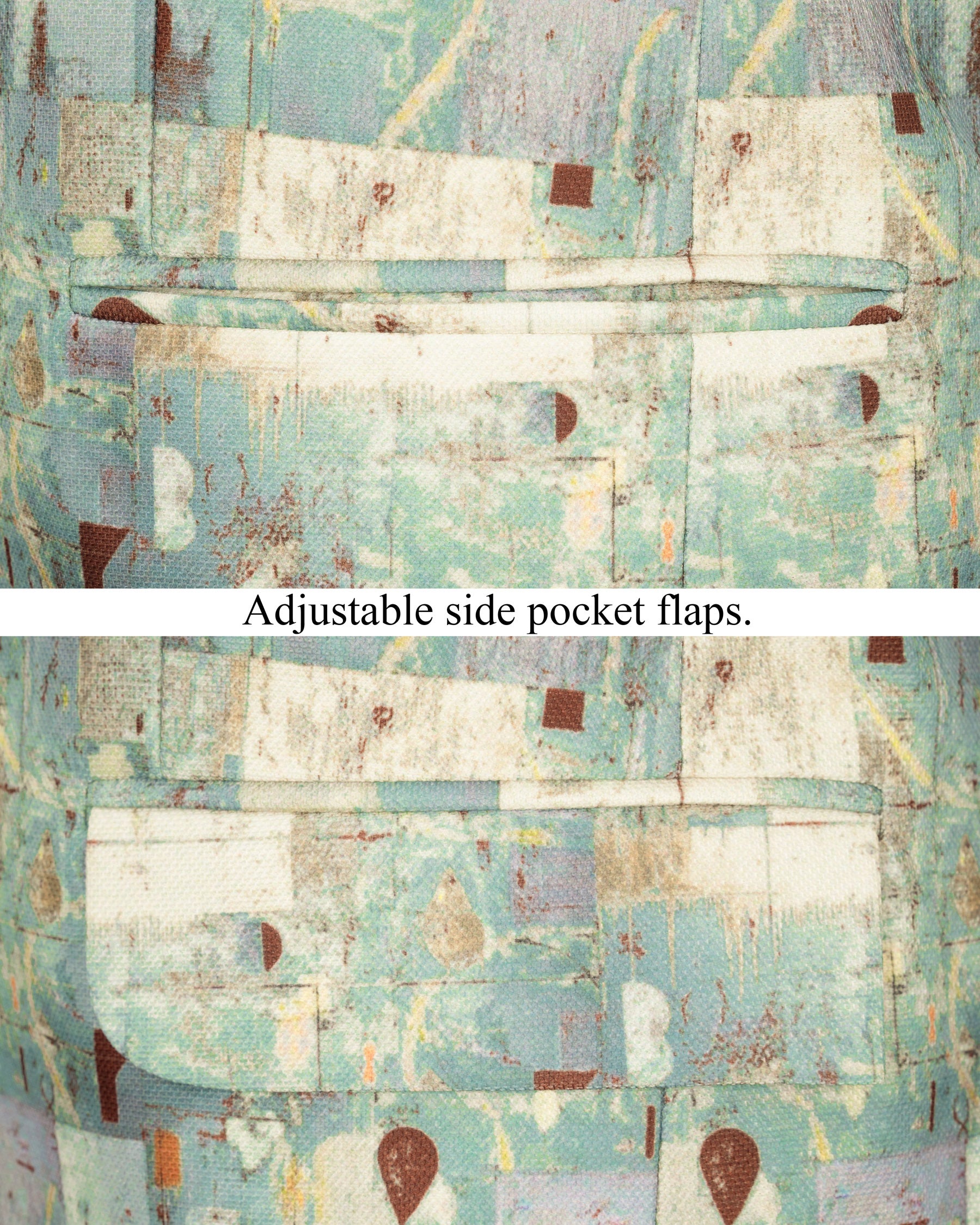 Cascade with Merino Multicolour Designer Blazer BL1823-SB-36,BL1823-SB-38,BL1823-SB-40,BL1823-SB-42,BL1823-SB-44,BL1823-SB-46,BL1823-SB-48,BL1823-SB-50,BL1823-SB-52,BL1823-SB-54,BL1823-SB-56,BL1823-SB-58,BL1823-SB-60