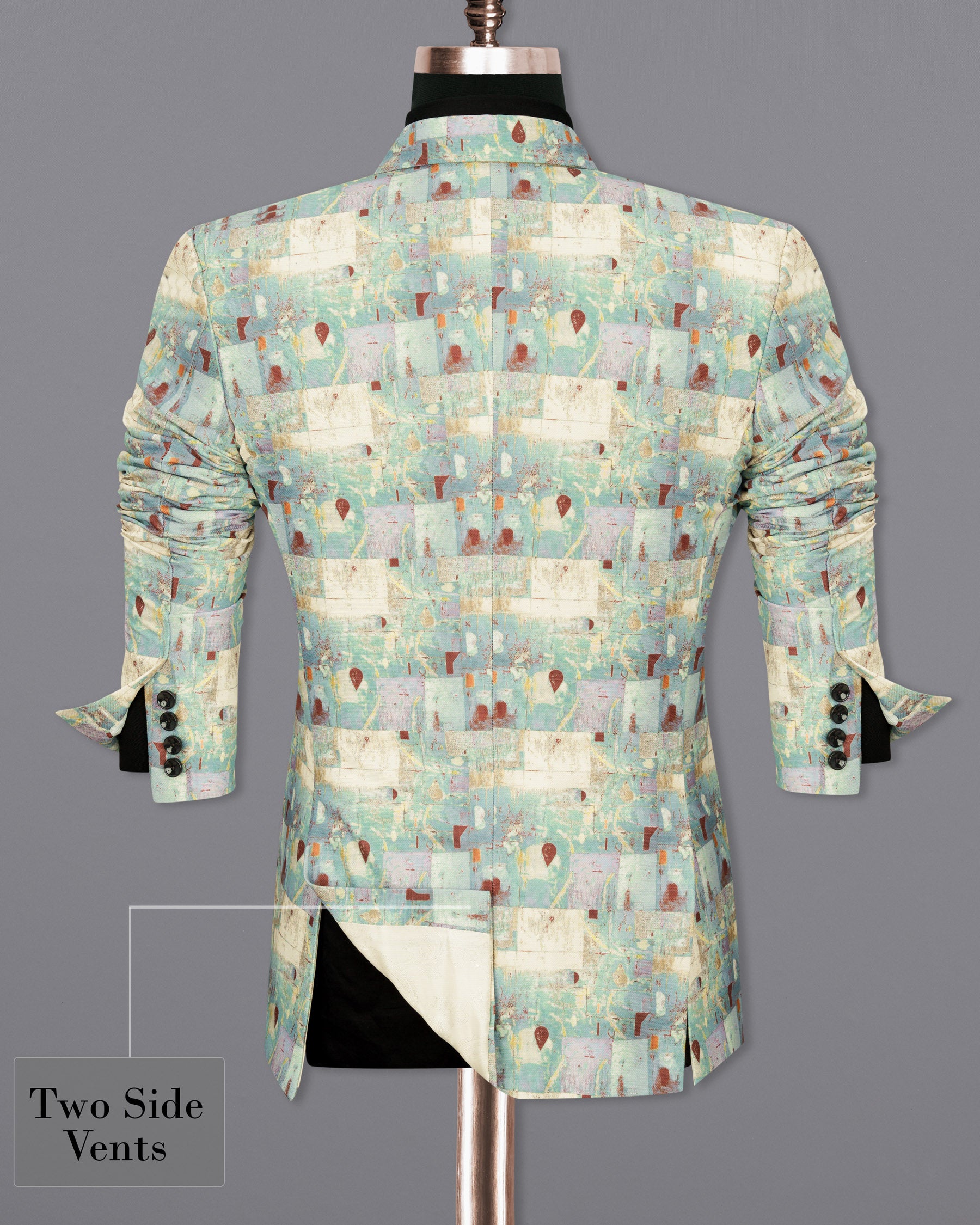 Cascade with Merino Multicolour Designer Blazer BL1823-SB-36,BL1823-SB-38,BL1823-SB-40,BL1823-SB-42,BL1823-SB-44,BL1823-SB-46,BL1823-SB-48,BL1823-SB-50,BL1823-SB-52,BL1823-SB-54,BL1823-SB-56,BL1823-SB-58,BL1823-SB-60