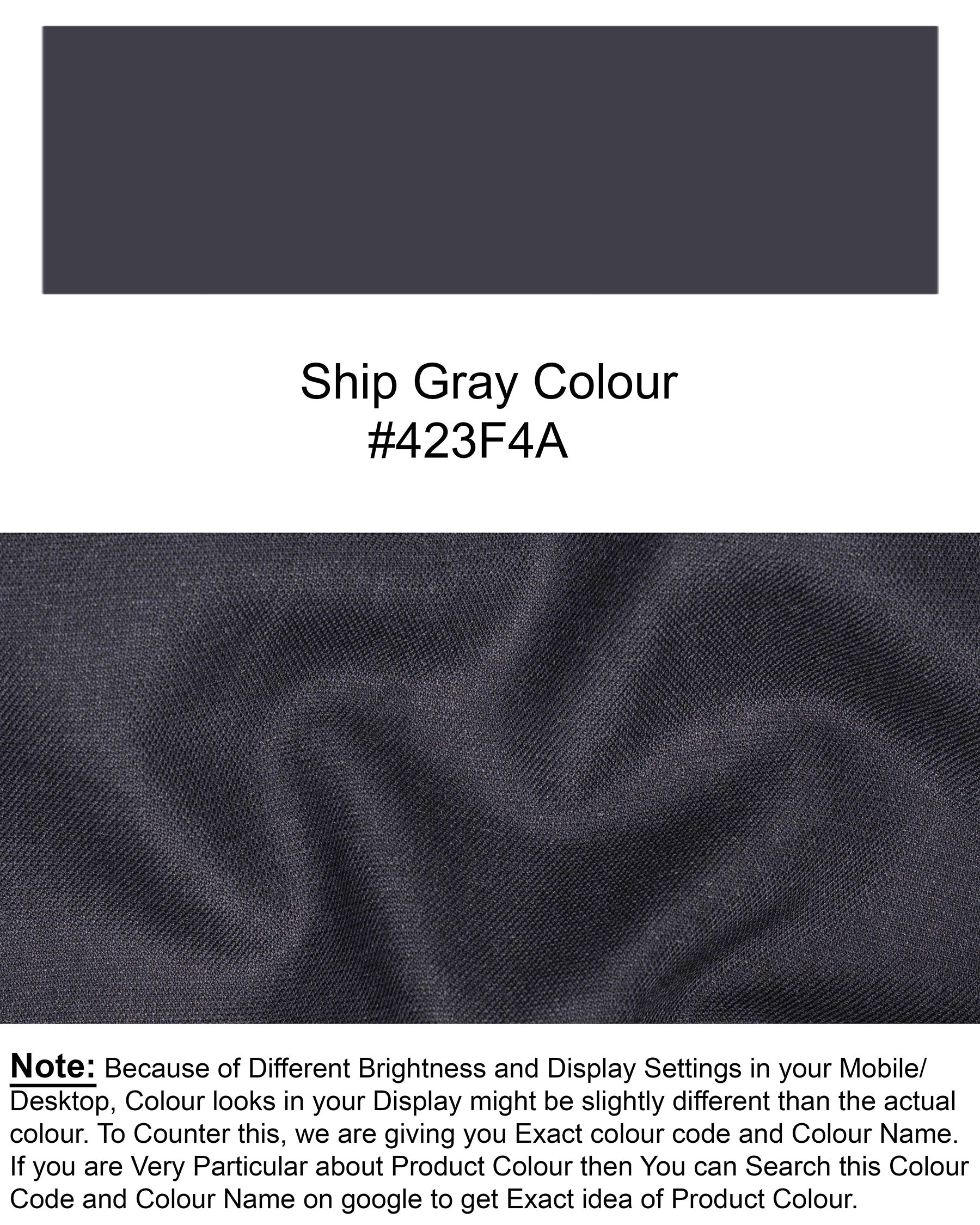 Ship Gray Double Breasted Blazer