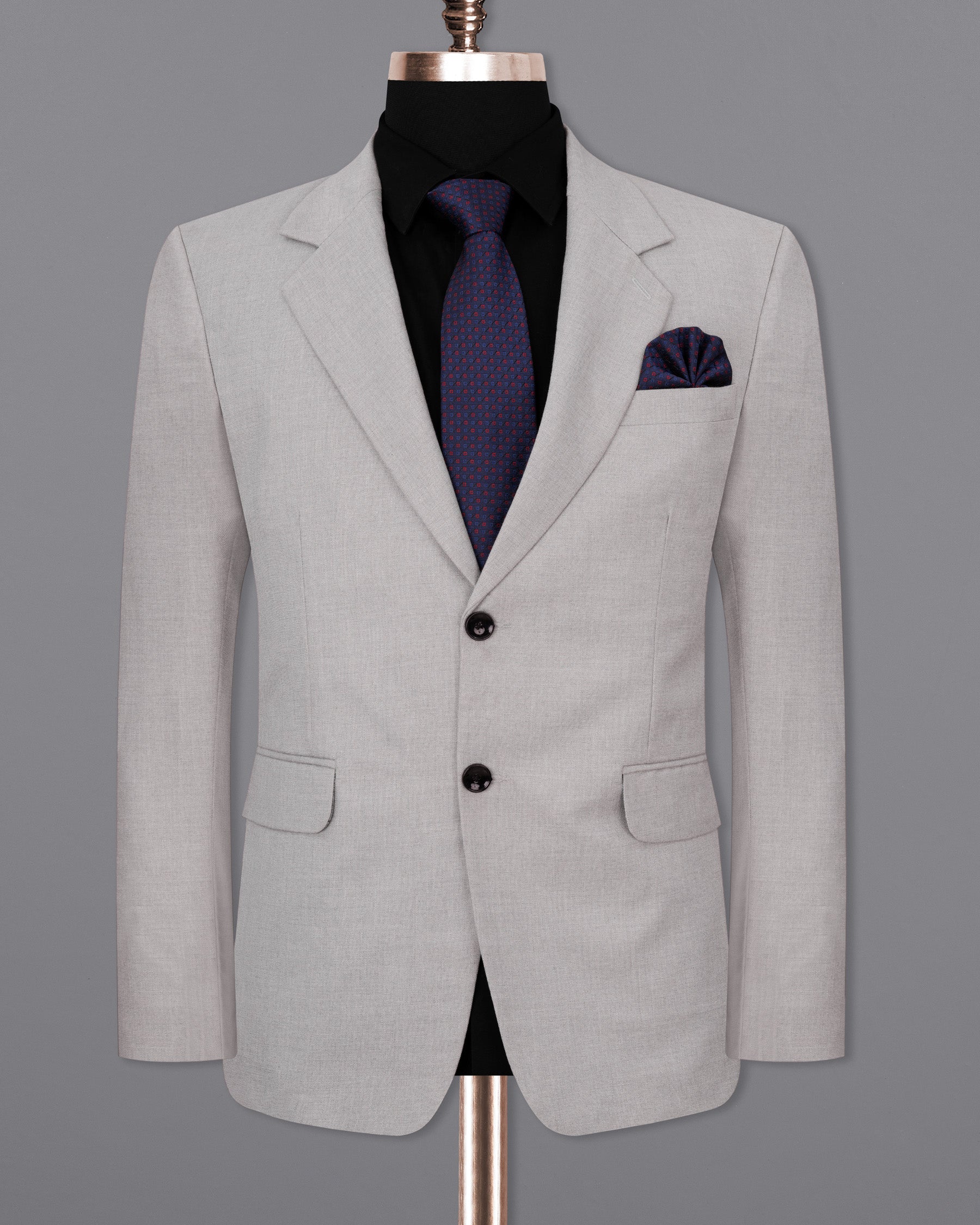 Nobel Gray Single Breasted Blazer