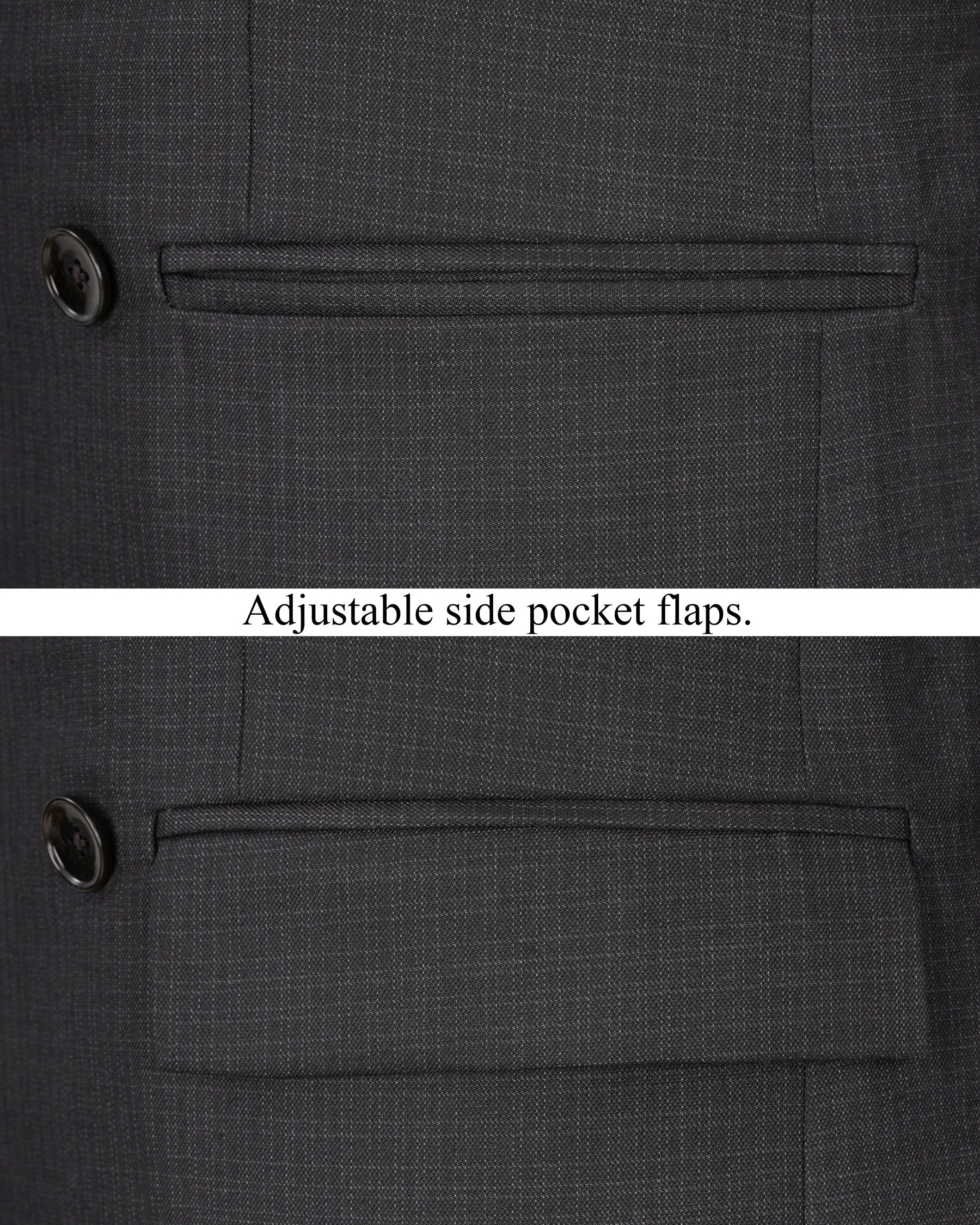 Tuatara Grey Double Breasted Blazer BL1864-DB-36, BL1864-DB-38, BL1864-DB-40, BL1864-DB-42, BL1864-DB-44, BL1864-DB-46, BL1864-DB-48, BL1864-DB-50, BL1864-DB-52, BL1864-DB-54, BL1864-DB-56, BL1864-DB-58, BL1864-DB-60