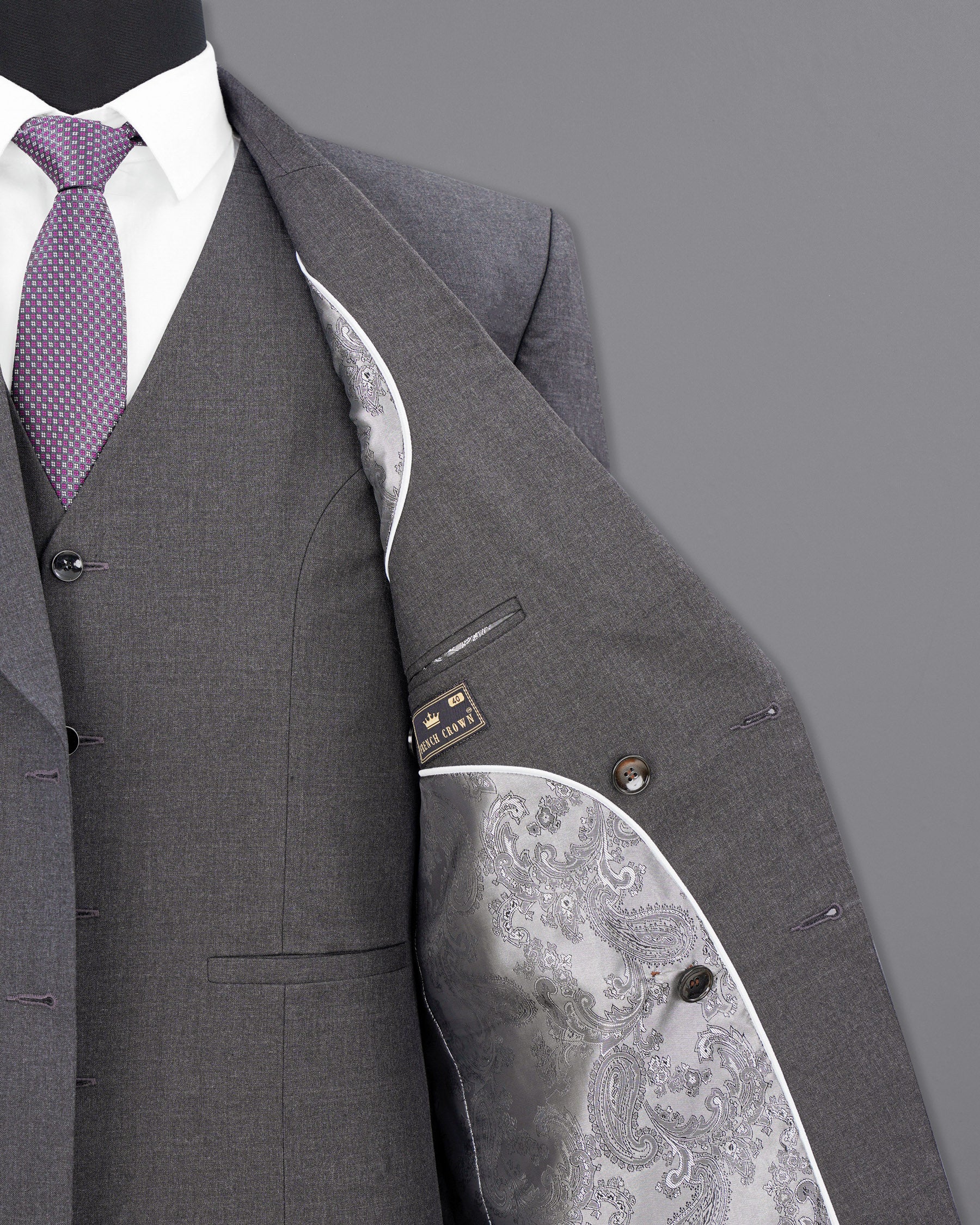 lridium grey Double Breasted Blazer BL1881-DB-36,BL1881-DB-38,BL1881-DB-40,BL1881-DB-42,BL1881-DB-44,BL1881-DB-46,BL1881-DB-48,BL1881-DB-50,BL1881-DB-52,BL1881-DB-54,BL1881-DB-56,BL1881-DB-58,BL1881-DB-60