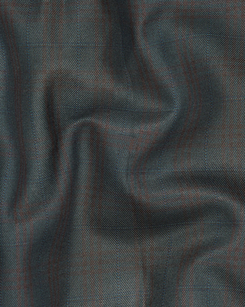 lridium With Emperor Subtle Plaid Double Breasted Blazer BL1890-DB-36,BL1890-DB-38,BL1890-DB-40,BL1890-DB-42,BL1890-DB-44,BL1890-DB-46,BL1890-DB-48,BL1890-DB-50,BL1890-DB-52,BL1890-DB-54,BL1890-DB-56,BL1890-DB-58,BL1890-DB-60