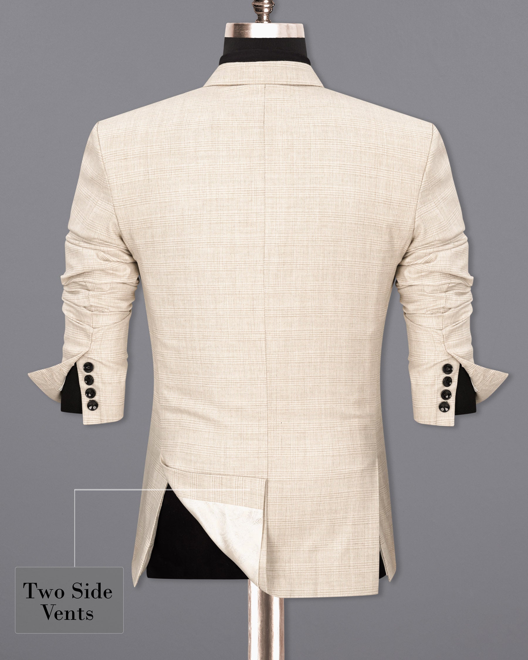 Merino Brown Plaid Blazer BL1899-SB-36,BL1899-SB-38,BL1899-SB-40,BL1899-SB-42,BL1899-SB-44,BL1899-SB-46,BL1899-SB-48,BL1899-SB-50,BL1899-SB-52,BL1899-SB-54,BL1899-SB-56,BL1899-SB-58,BL1899-SB-60