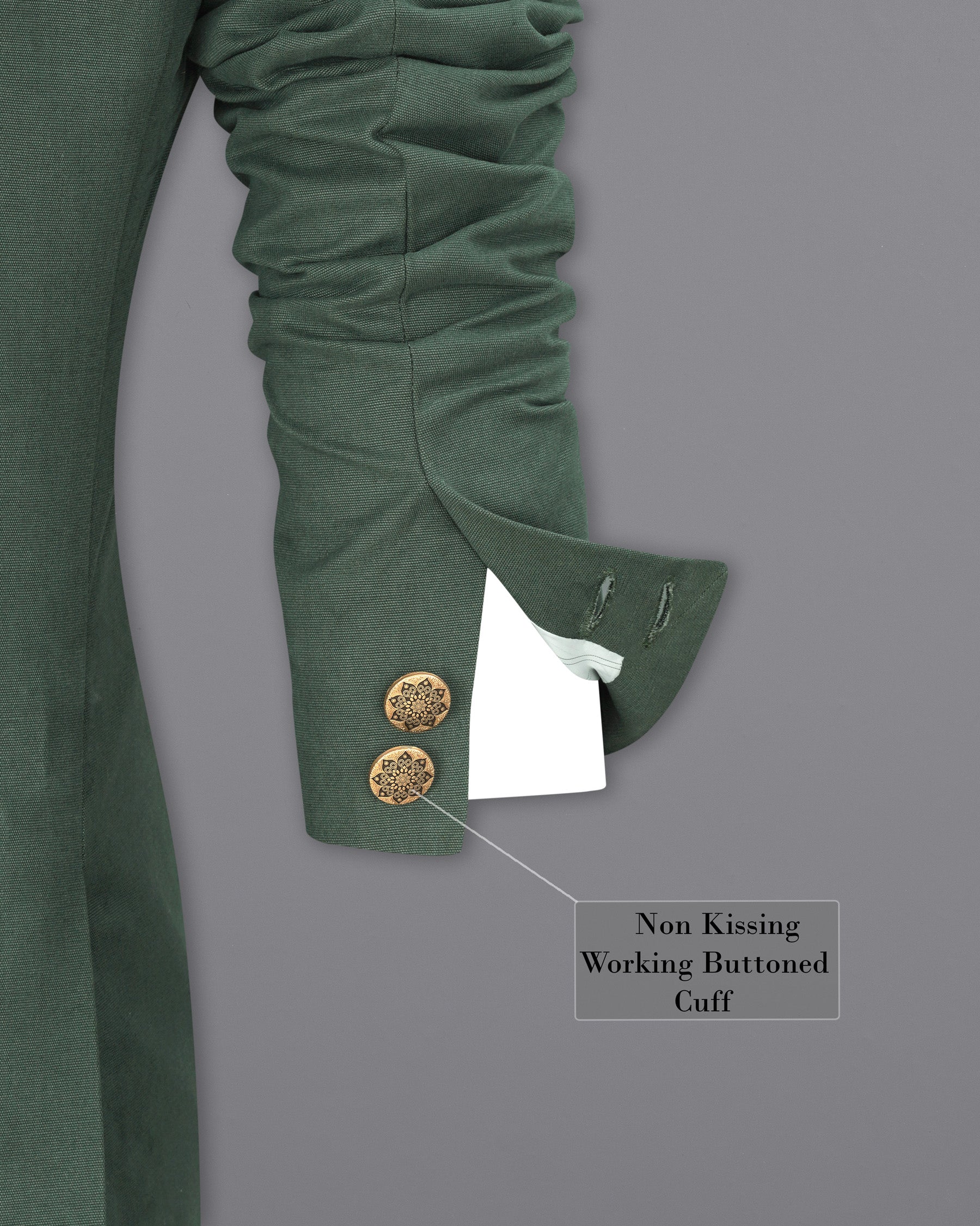 Asparagus Green Cross Buttoned Premium Cotton Bandhgala Blazer BL1901-CBG-36,BL1901-CBG-38,BL1901-CBG-40,BL1901-CBG-42,BL1901-CBG-44,BL1901-CBG-46,BL1901-CBG-48,BL1901-CBG-50,BL1901-CBG-52,BL1901-CBG-54,BL1901-CBG-56,BL1901-CBG-58,BL1901-CBG-60