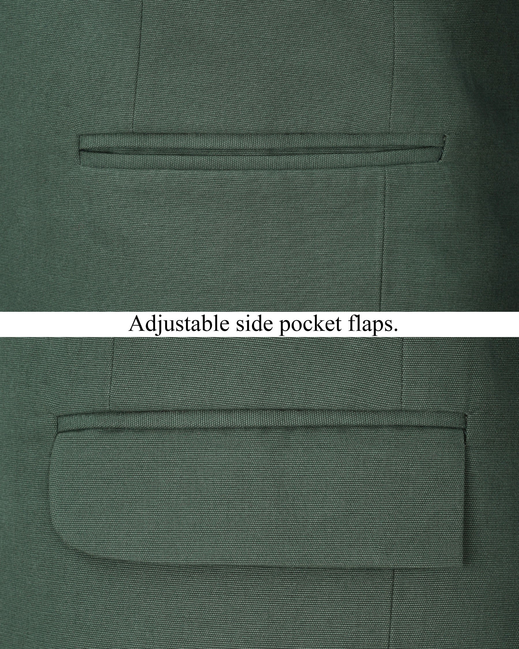 Asparagus Green Cross Buttoned Premium Cotton Bandhgala Blazer BL1901-CBG-36,BL1901-CBG-38,BL1901-CBG-40,BL1901-CBG-42,BL1901-CBG-44,BL1901-CBG-46,BL1901-CBG-48,BL1901-CBG-50,BL1901-CBG-52,BL1901-CBG-54,BL1901-CBG-56,BL1901-CBG-58,BL1901-CBG-60