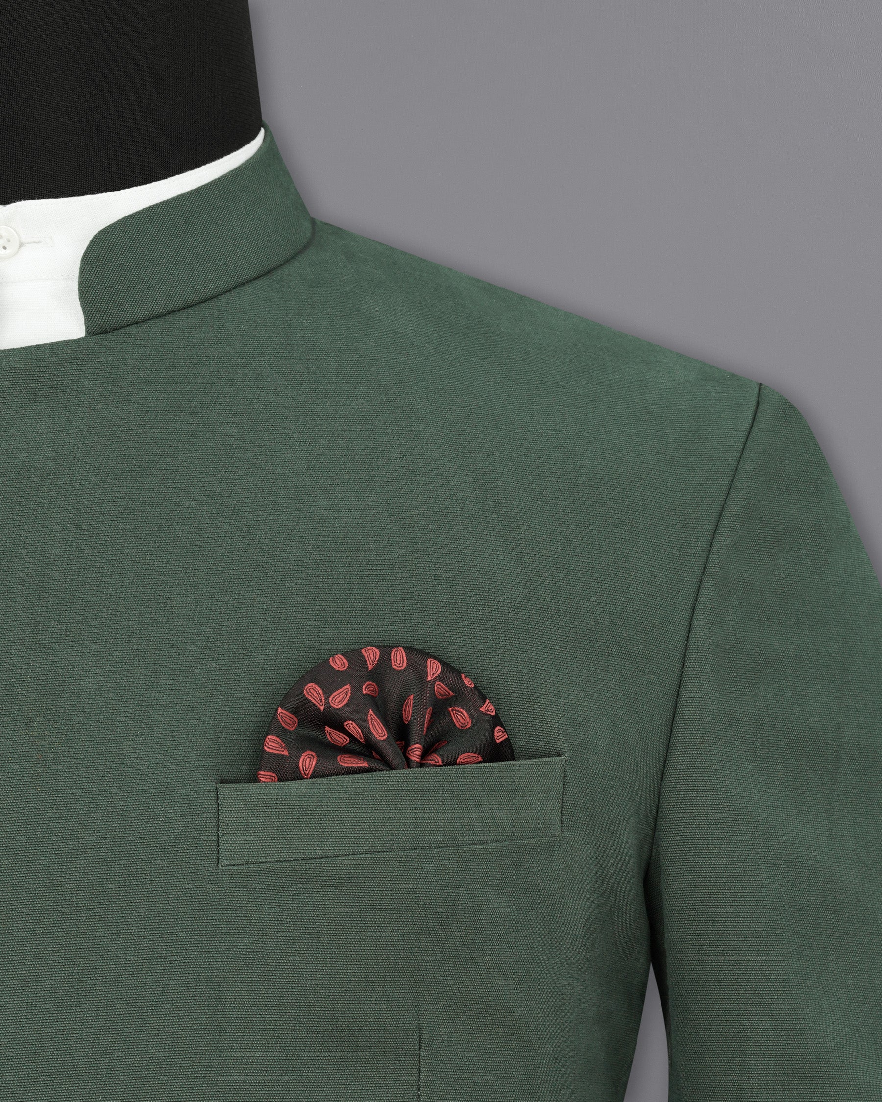 Asparagus Green Cross Buttoned Premium Cotton Bandhgala Blazer BL1901-CBG-36,BL1901-CBG-38,BL1901-CBG-40,BL1901-CBG-42,BL1901-CBG-44,BL1901-CBG-46,BL1901-CBG-48,BL1901-CBG-50,BL1901-CBG-52,BL1901-CBG-54,BL1901-CBG-56,BL1901-CBG-58,BL1901-CBG-60