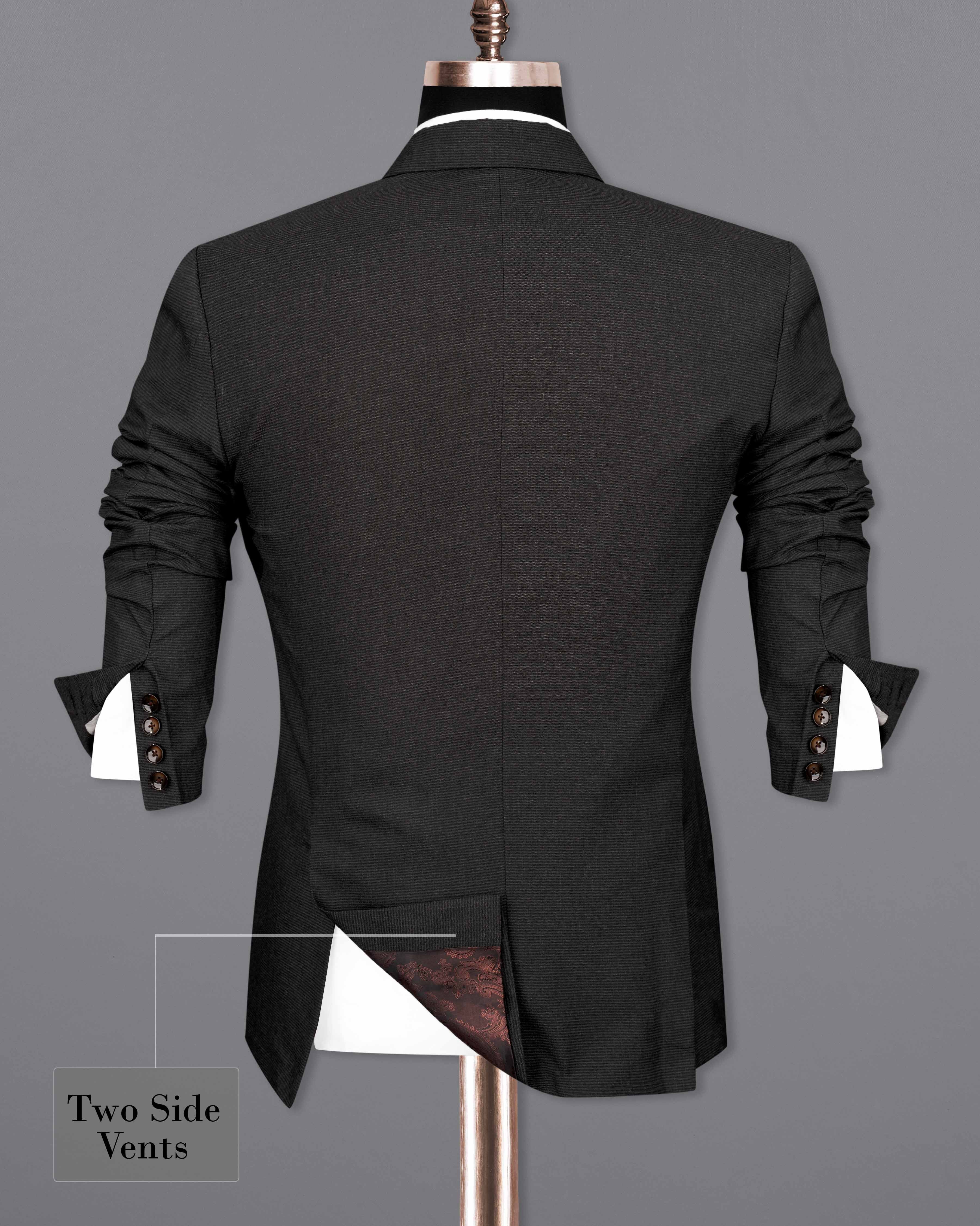 Piano Gray Double Breasted Blazer BL2080-DB-36, BL2080-DB-38, BL2080-DB-40, BL2080-DB-42, BL2080-DB-44, BL2080-DB-46, BL2080-DB-48, BL2080-DB-50, BL2080-DB-52, BL2080-DB-54, BL2080-DB-56, BL2080-DB-58, BL2080-DB-60